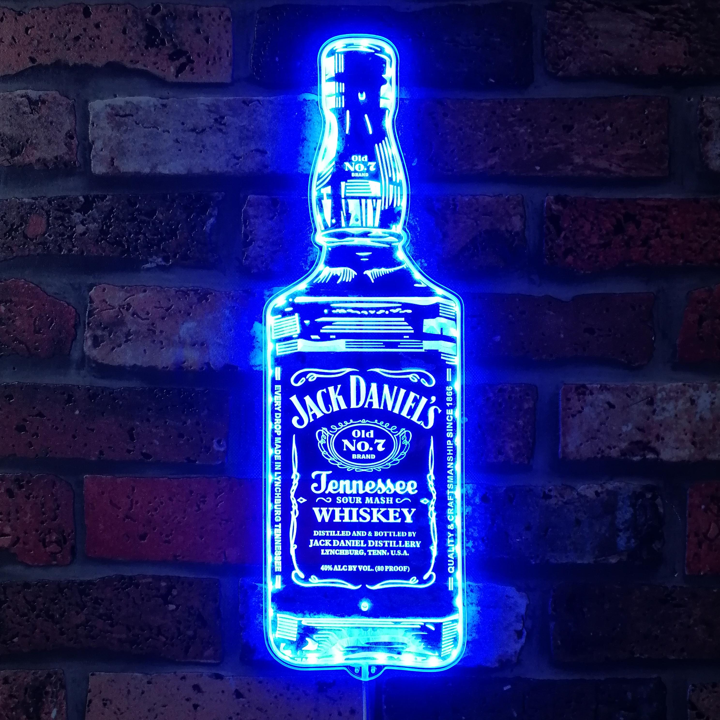 Jack Daniel's Tennessee Dynamic RGB Edge Lit LED Sign