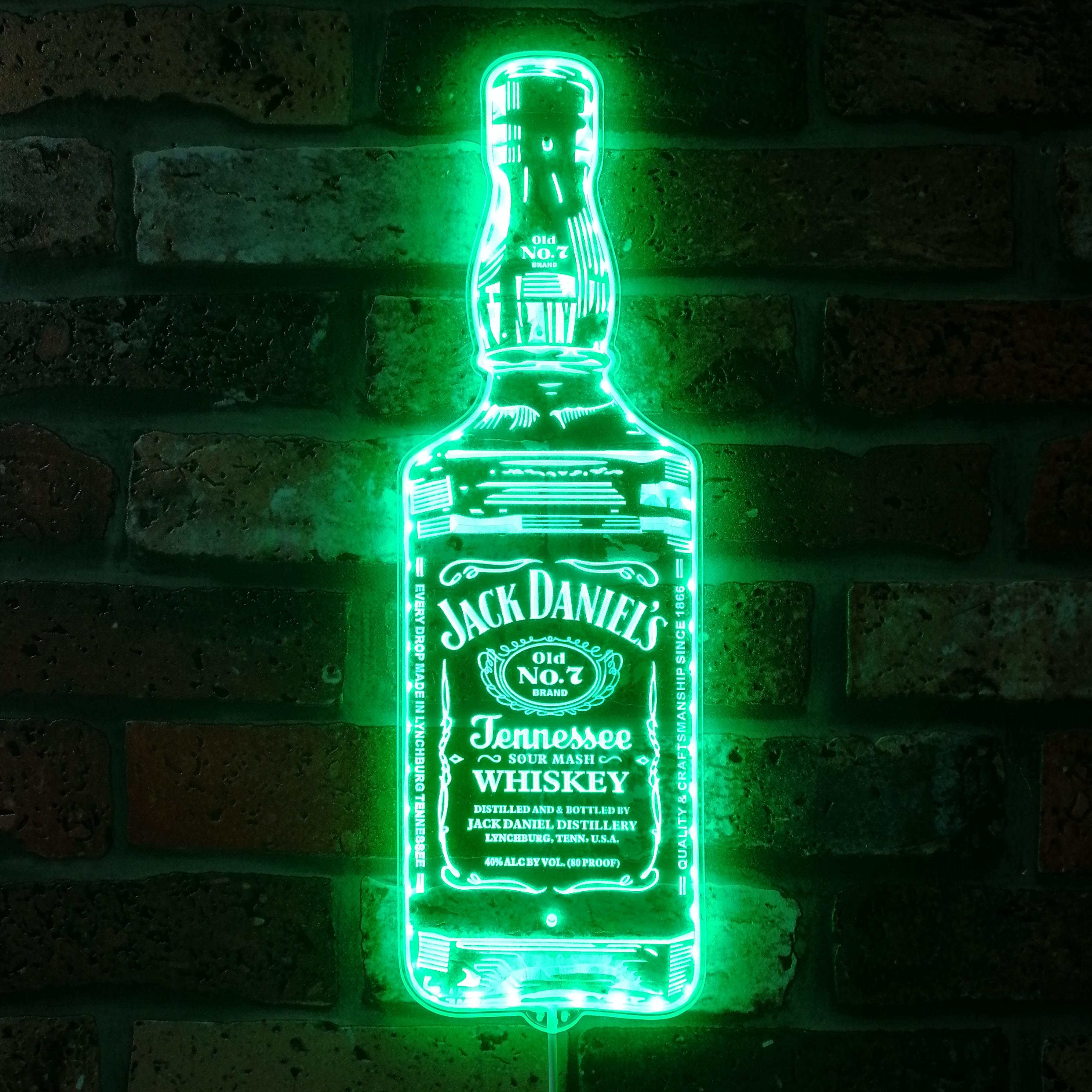 Jack Daniel's Tennessee Dynamic RGB Edge Lit LED Sign