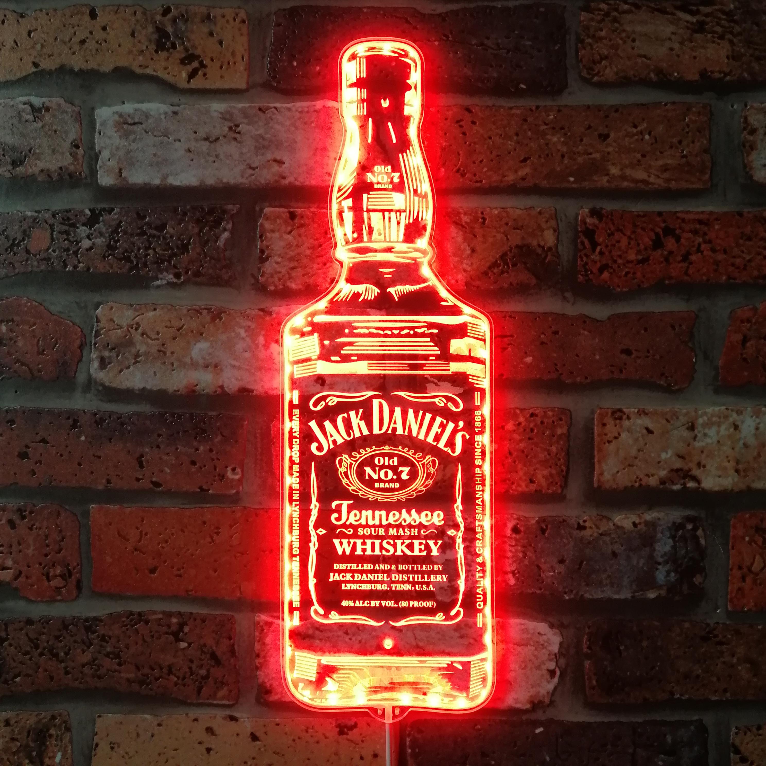 Jack Daniel's Tennessee Dynamic RGB Edge Lit LED Sign