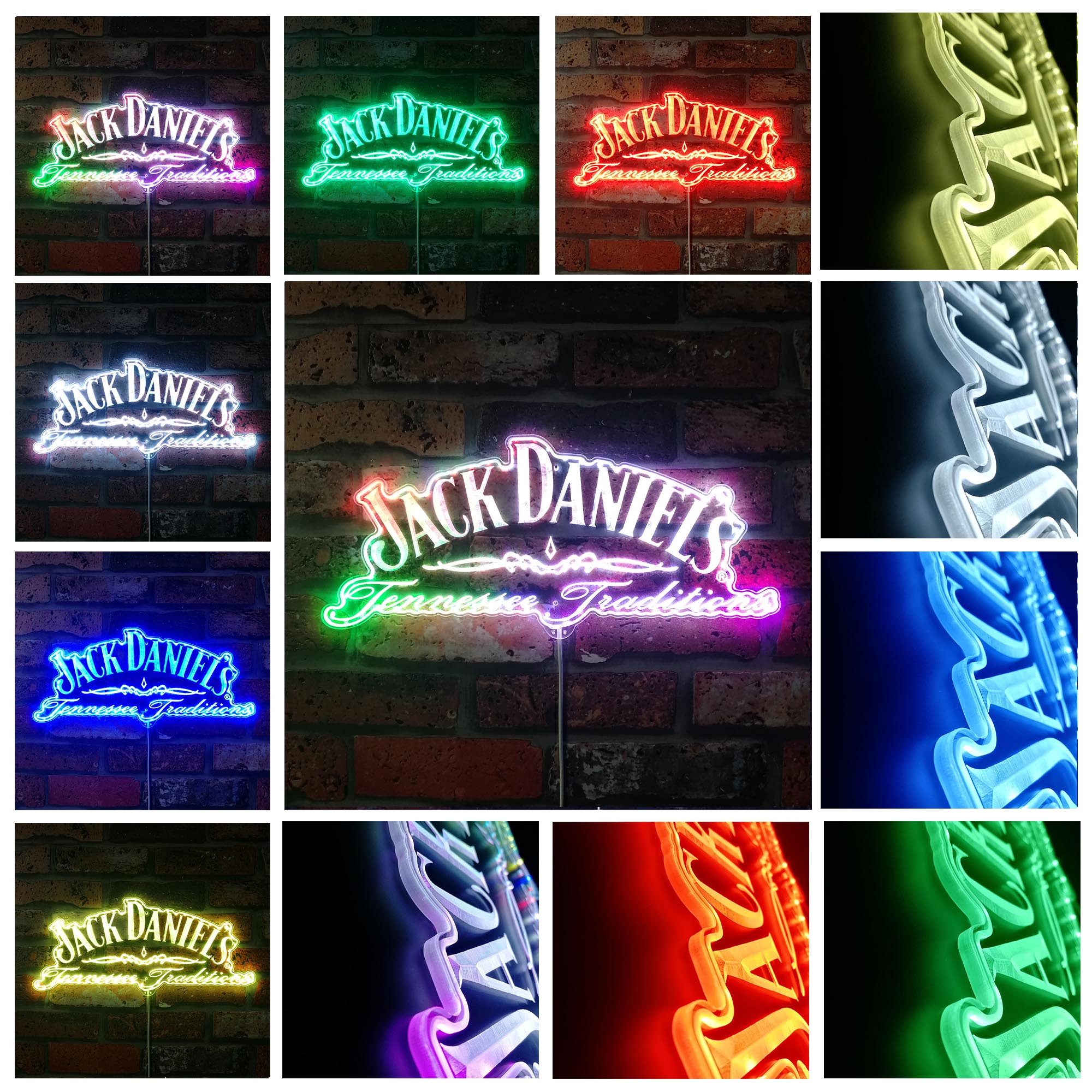 Jack Daniel's Dynamic RGB Edge Lit LED Sign