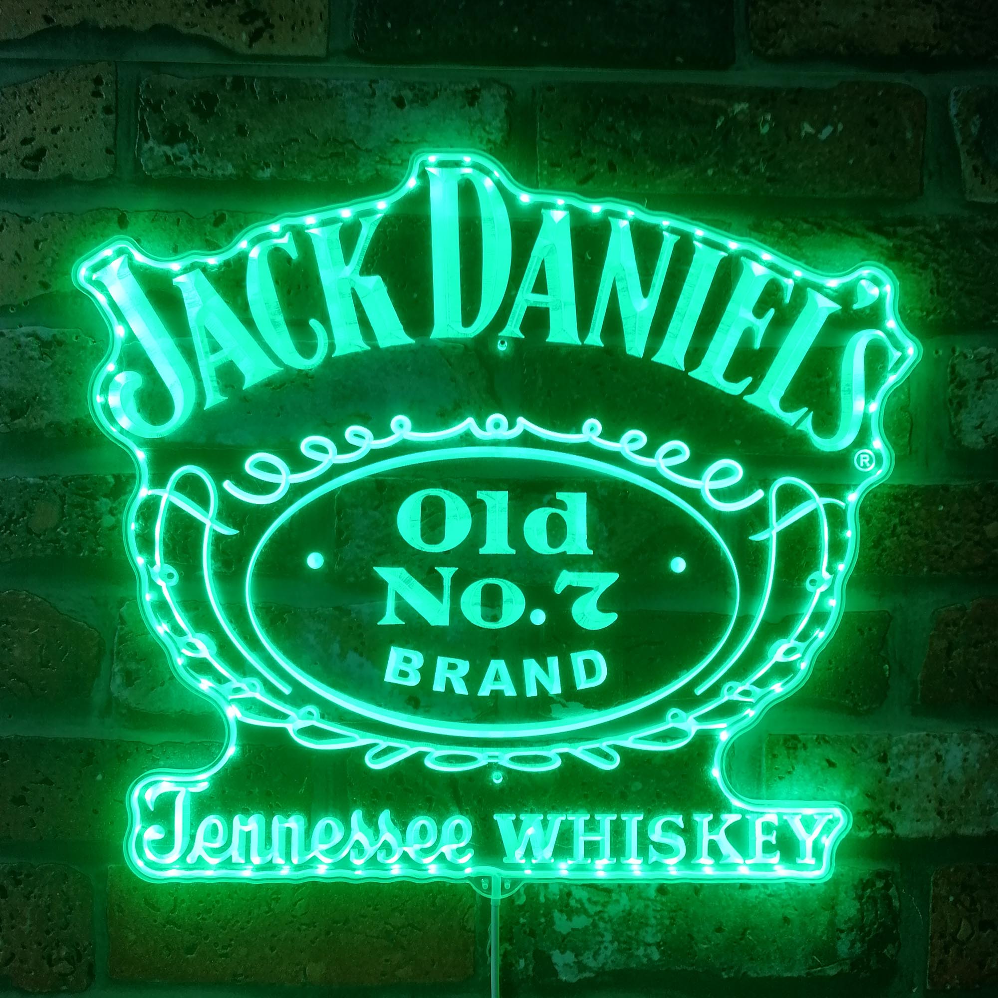 Jack Daniel's Old No.7 Dynamic RGB Edge Lit LED Sign