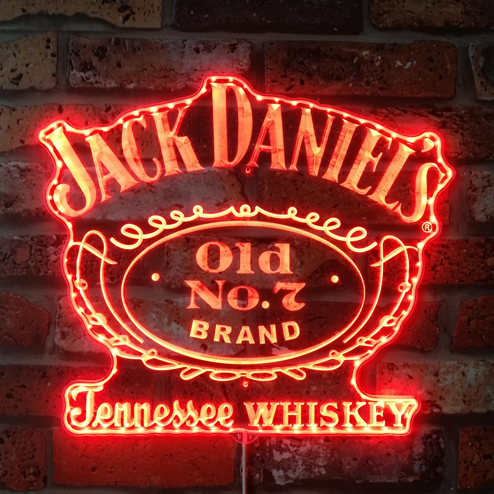 Jack Daniel's Old No.7 Dynamic RGB Edge Lit LED Sign