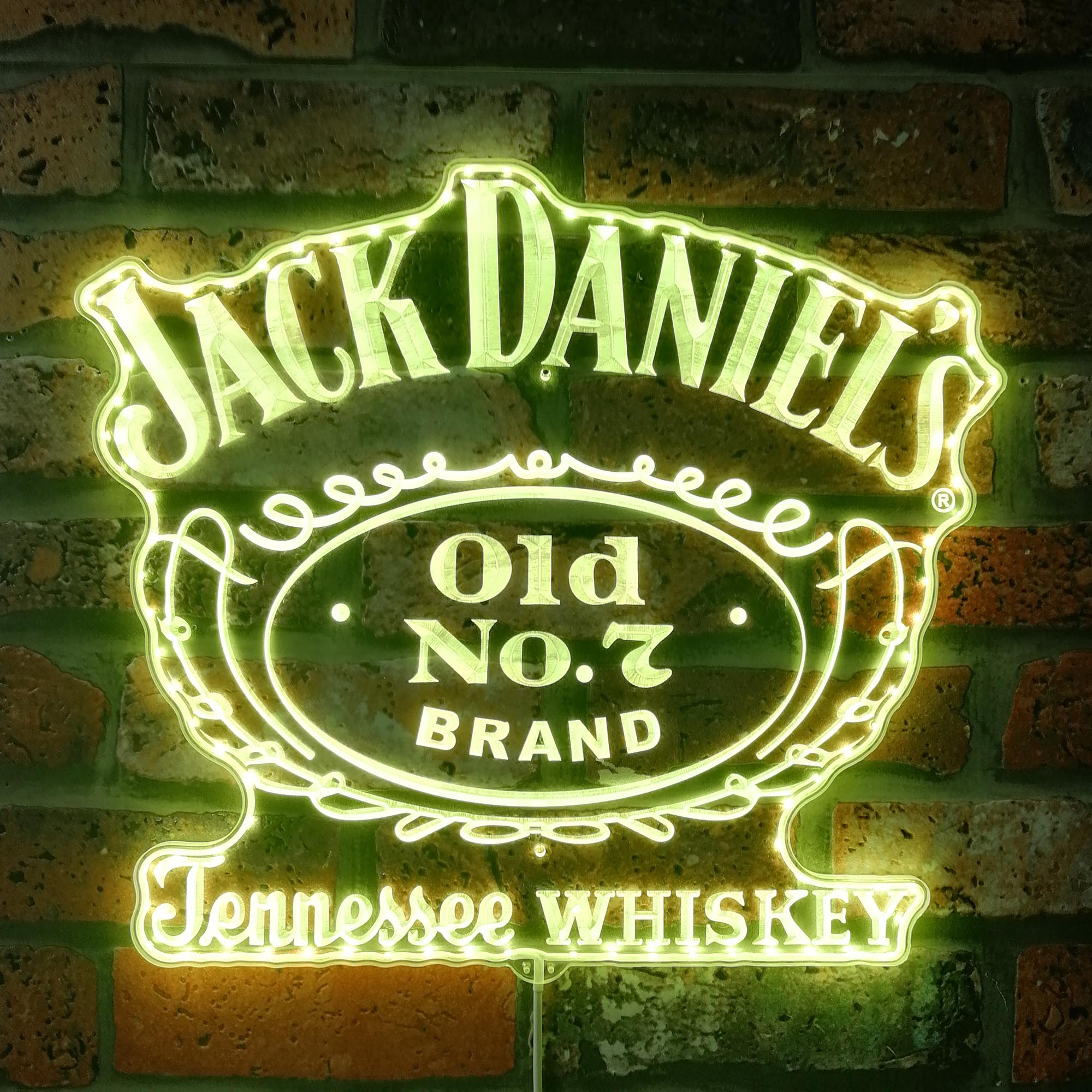 Jack Daniel's Old No.7 Dynamic RGB Edge Lit LED Sign