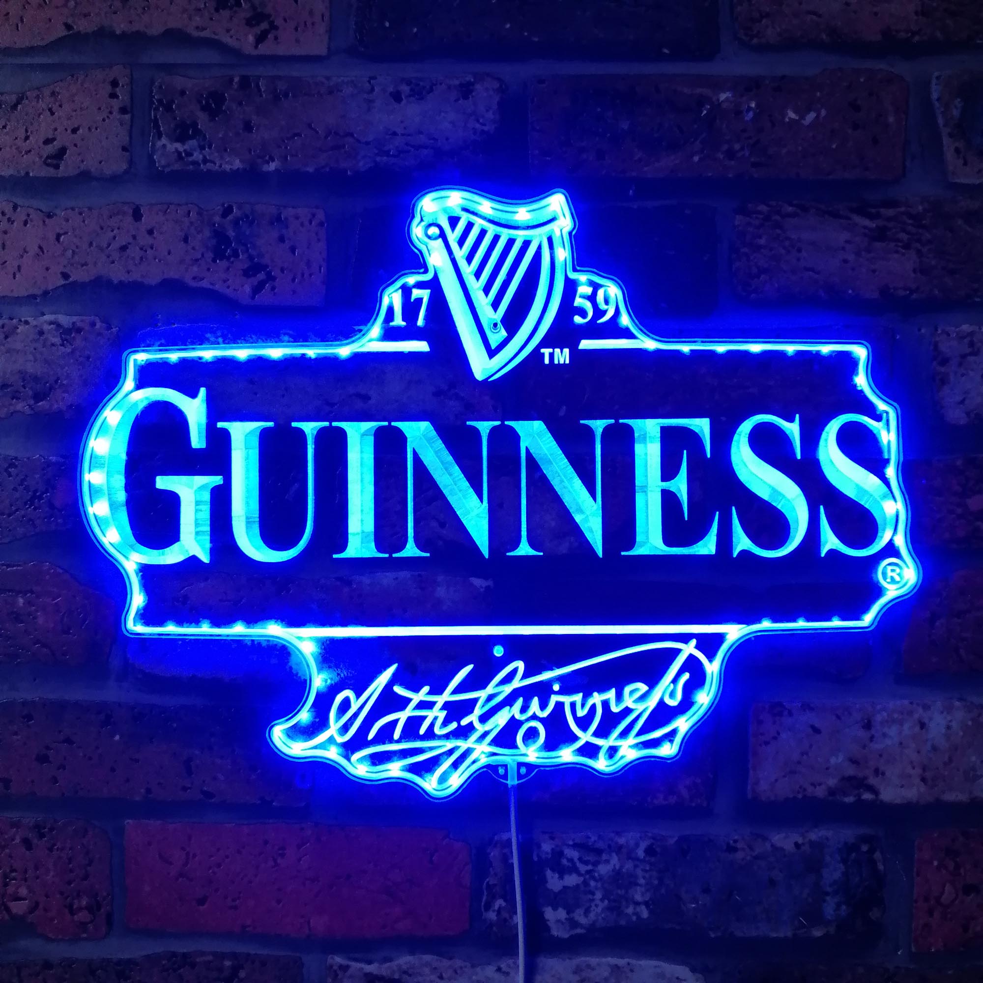 Guinness Dynamic RGB Edge Lit LED Sign