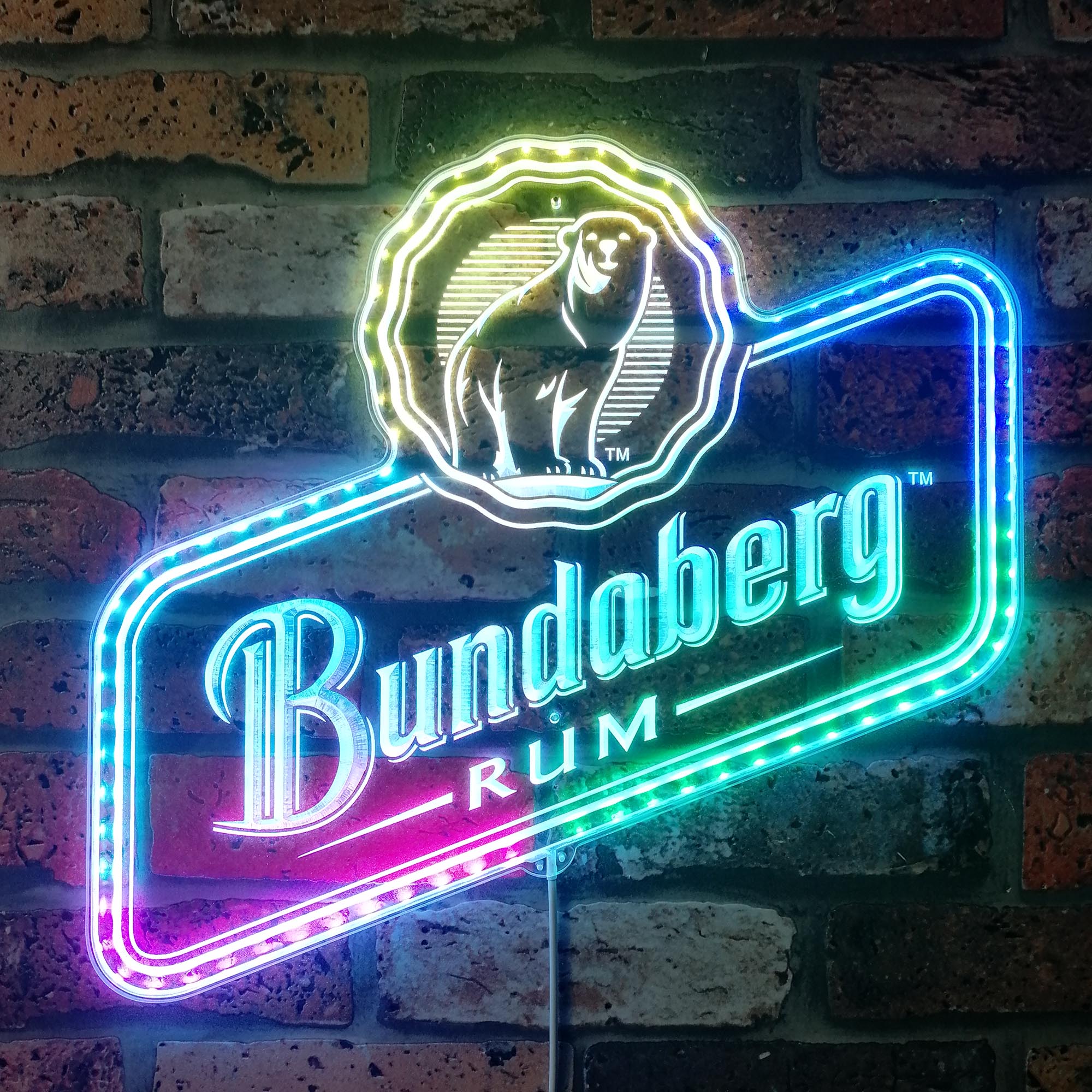 Bundaberg Rum Dynamic RGB Edge Lit LED Sign