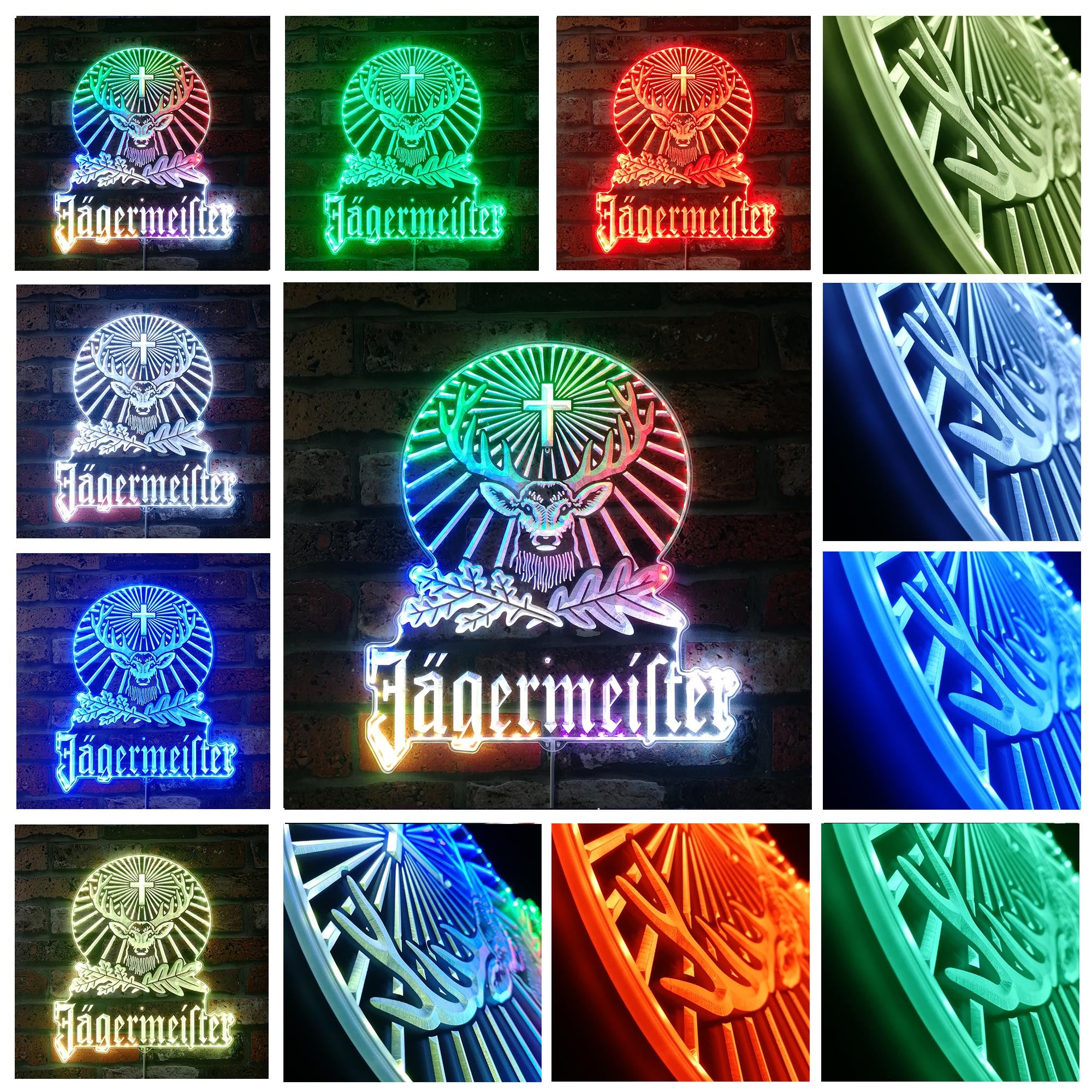 Jagermeister Dynamic RGB Edge Lit LED Sign