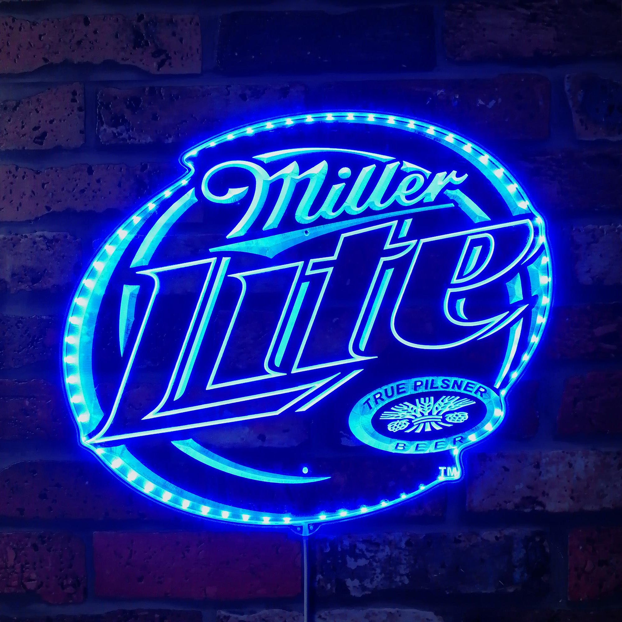 Miller Lite Dynamic RGB Edge Lit LED Sign