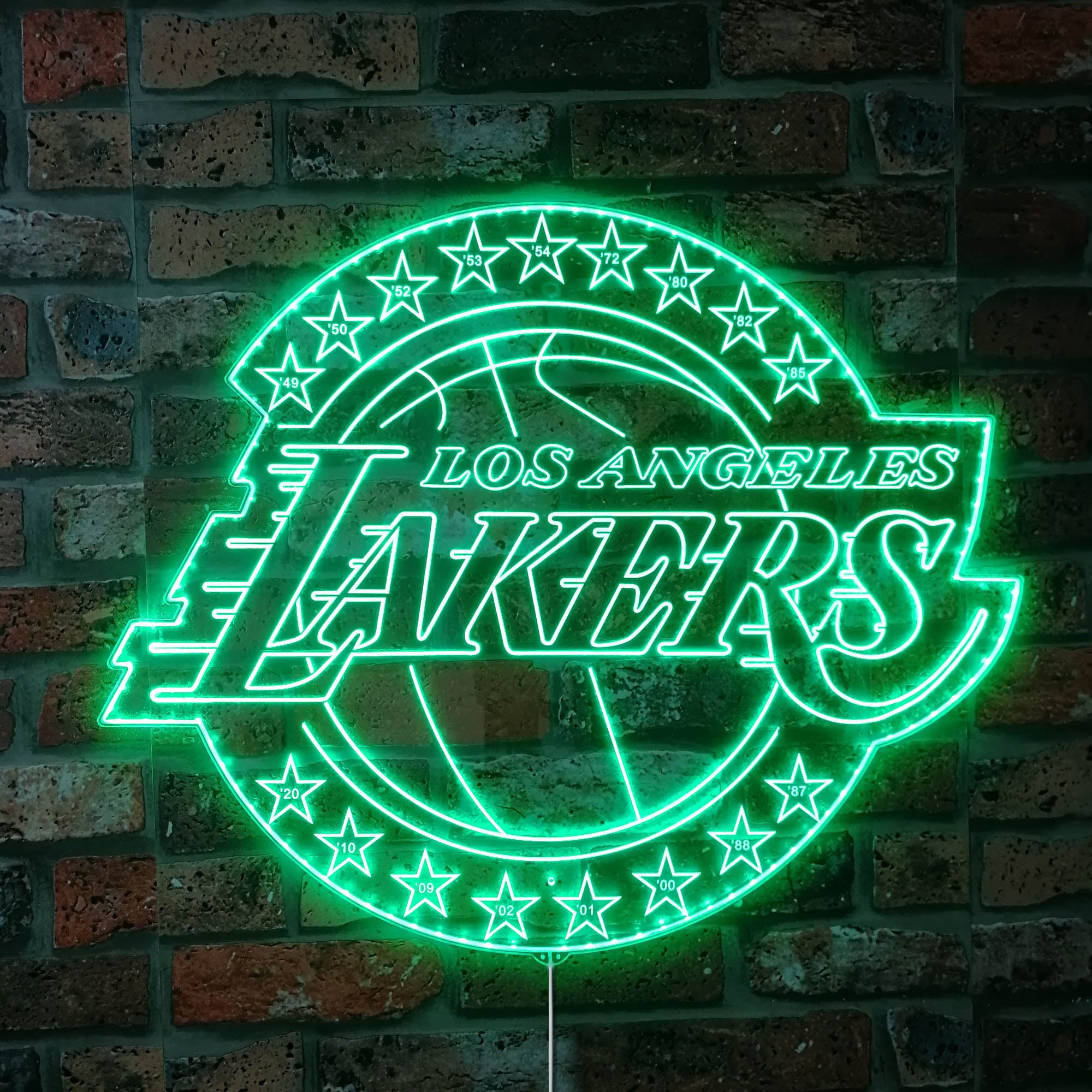 NBA Los Angeles Lakers Dynamic RGB Edge Lit LED Sign