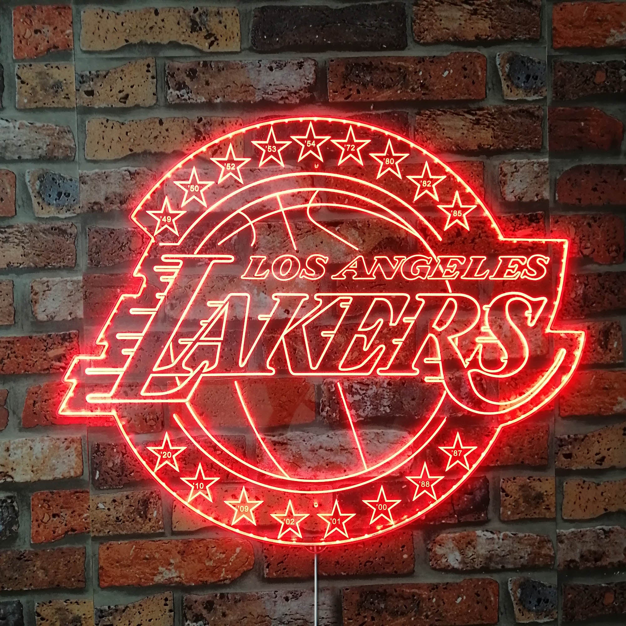 NBA Los Angeles Lakers Dynamic RGB Edge Lit LED Sign