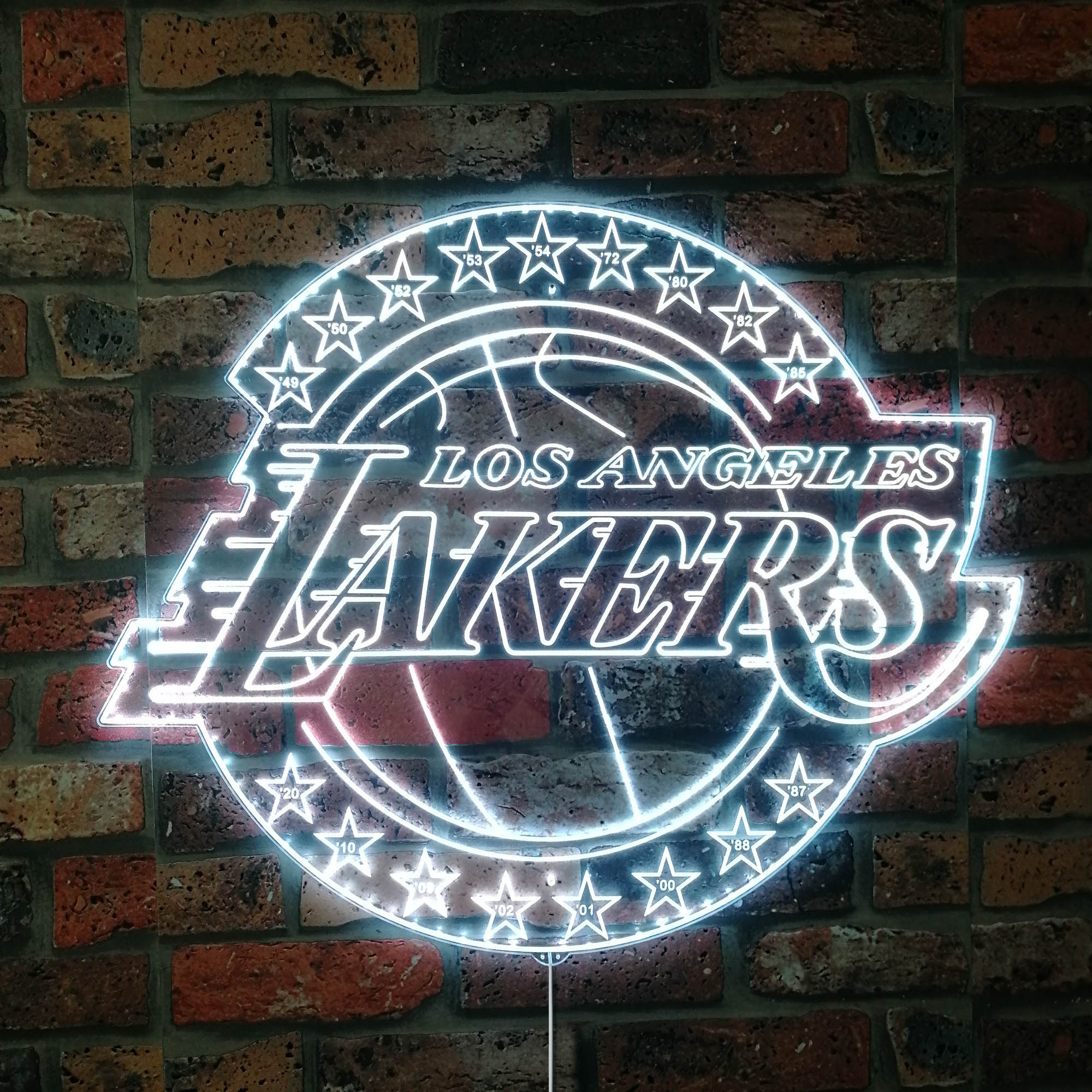 NBA Los Angeles Lakers Dynamic RGB Edge Lit LED Sign