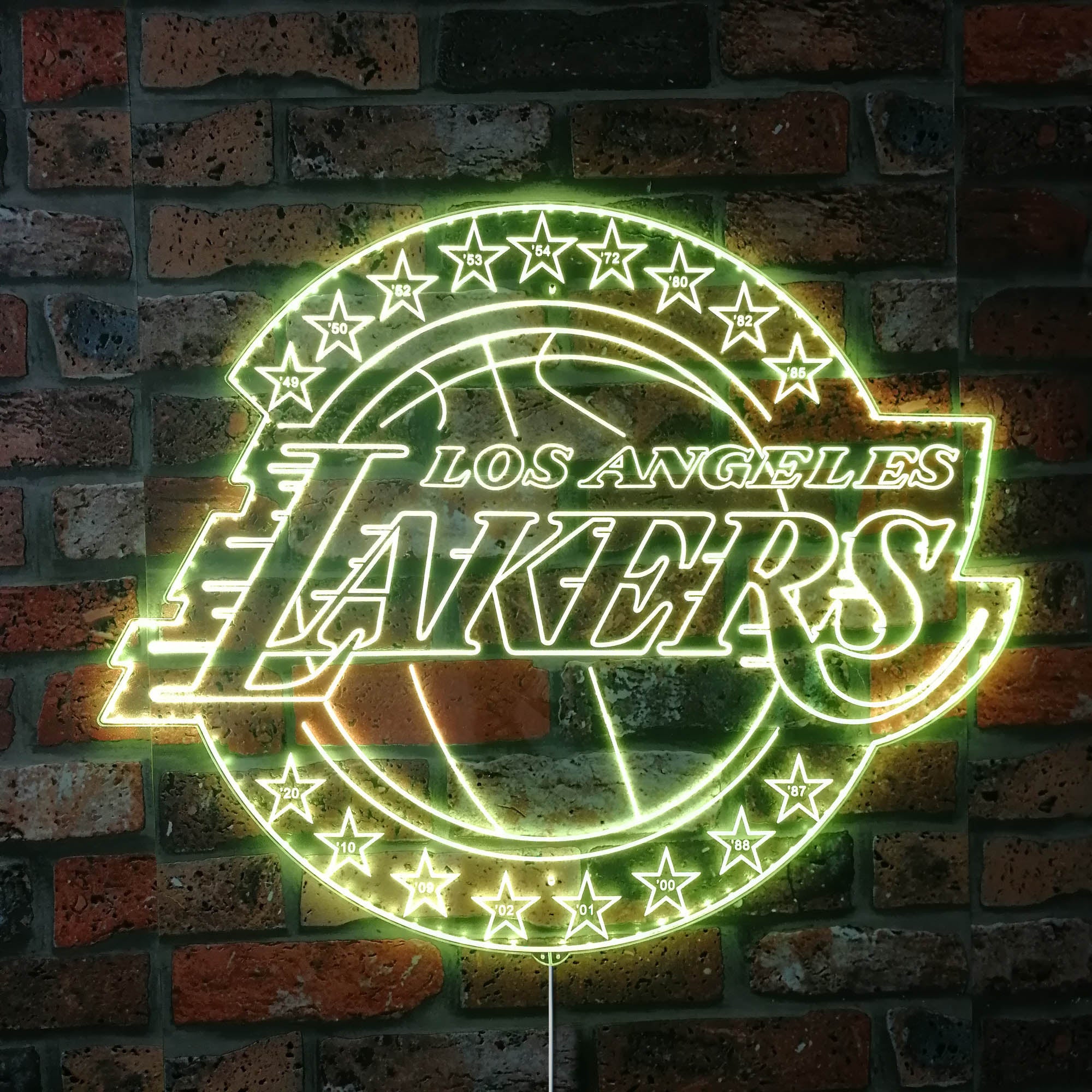 NBA Los Angeles Lakers Dynamic RGB Edge Lit LED Sign