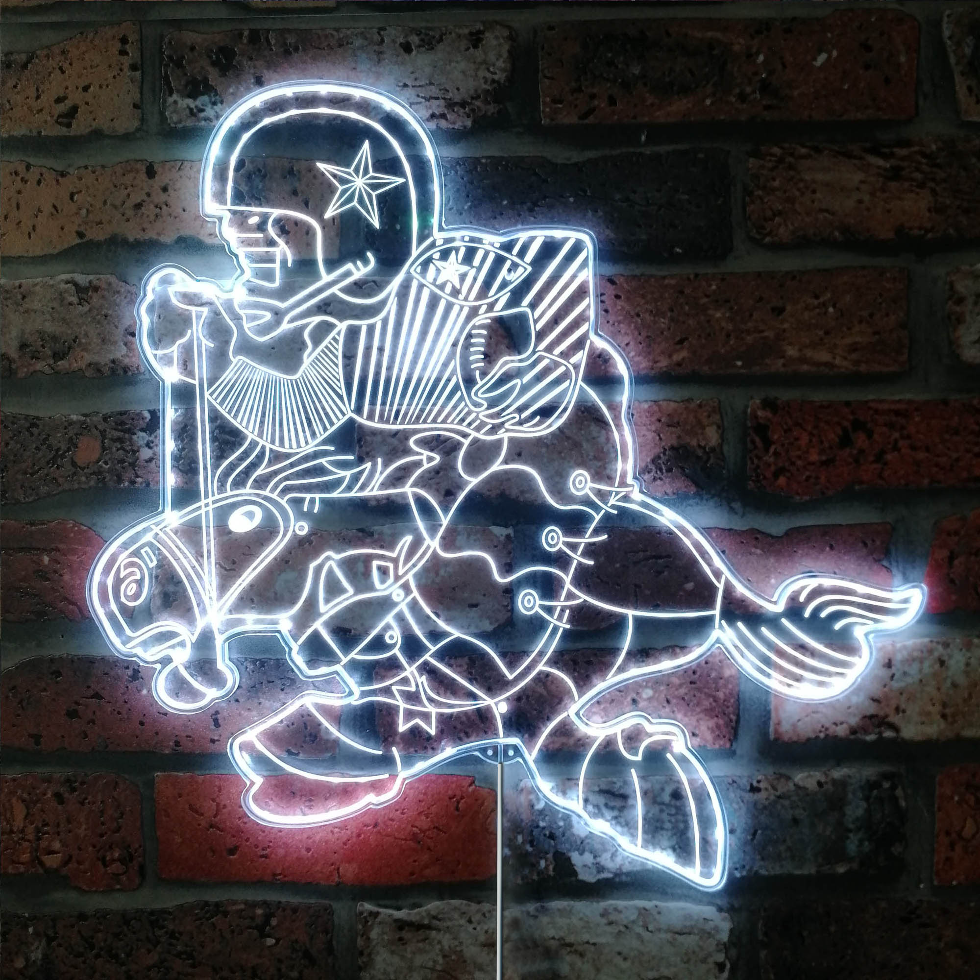 Dallas Cowboys Dynamic RGB Edge Lit LED Sign