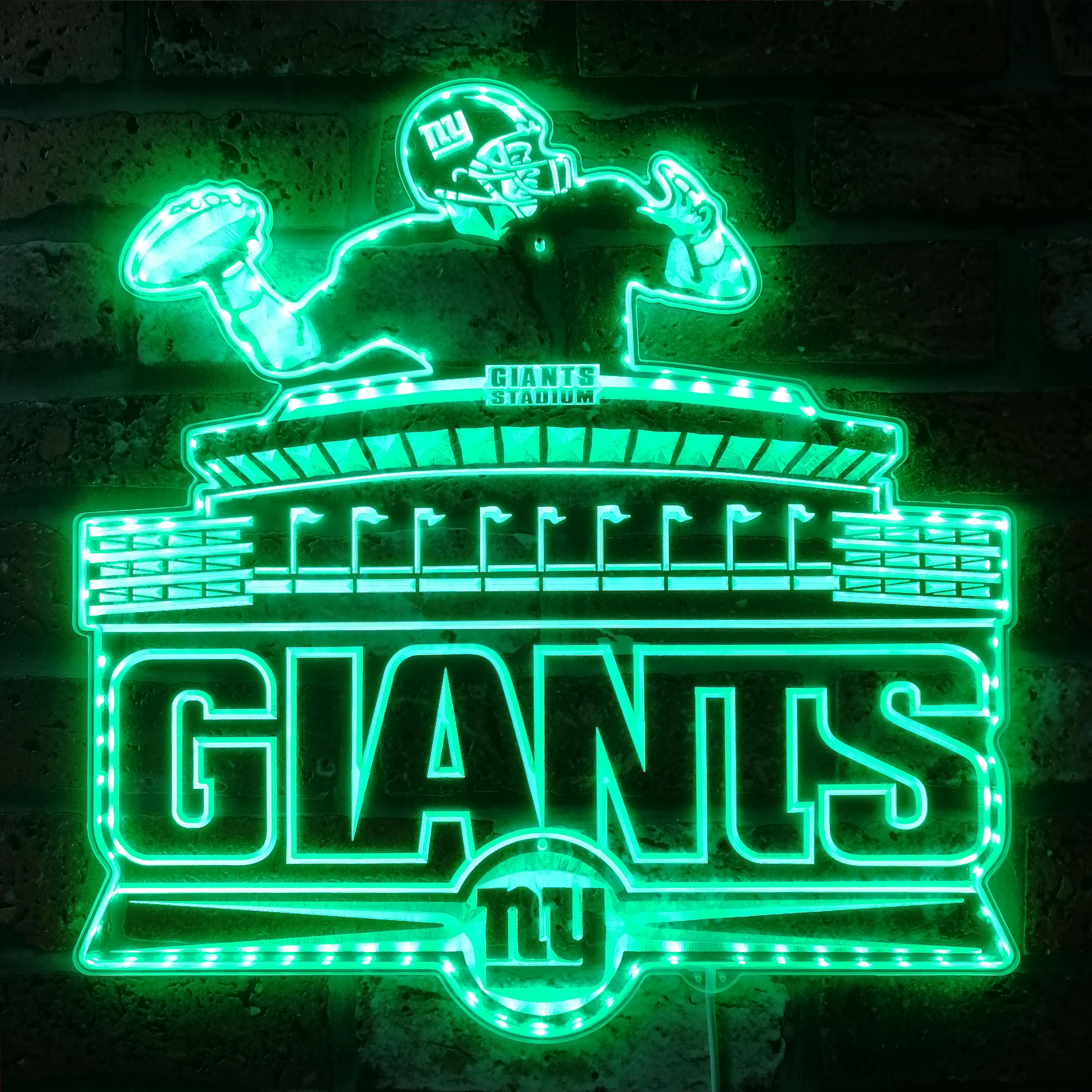 New York Giants Dynamic RGB Edge Lit LED Sign