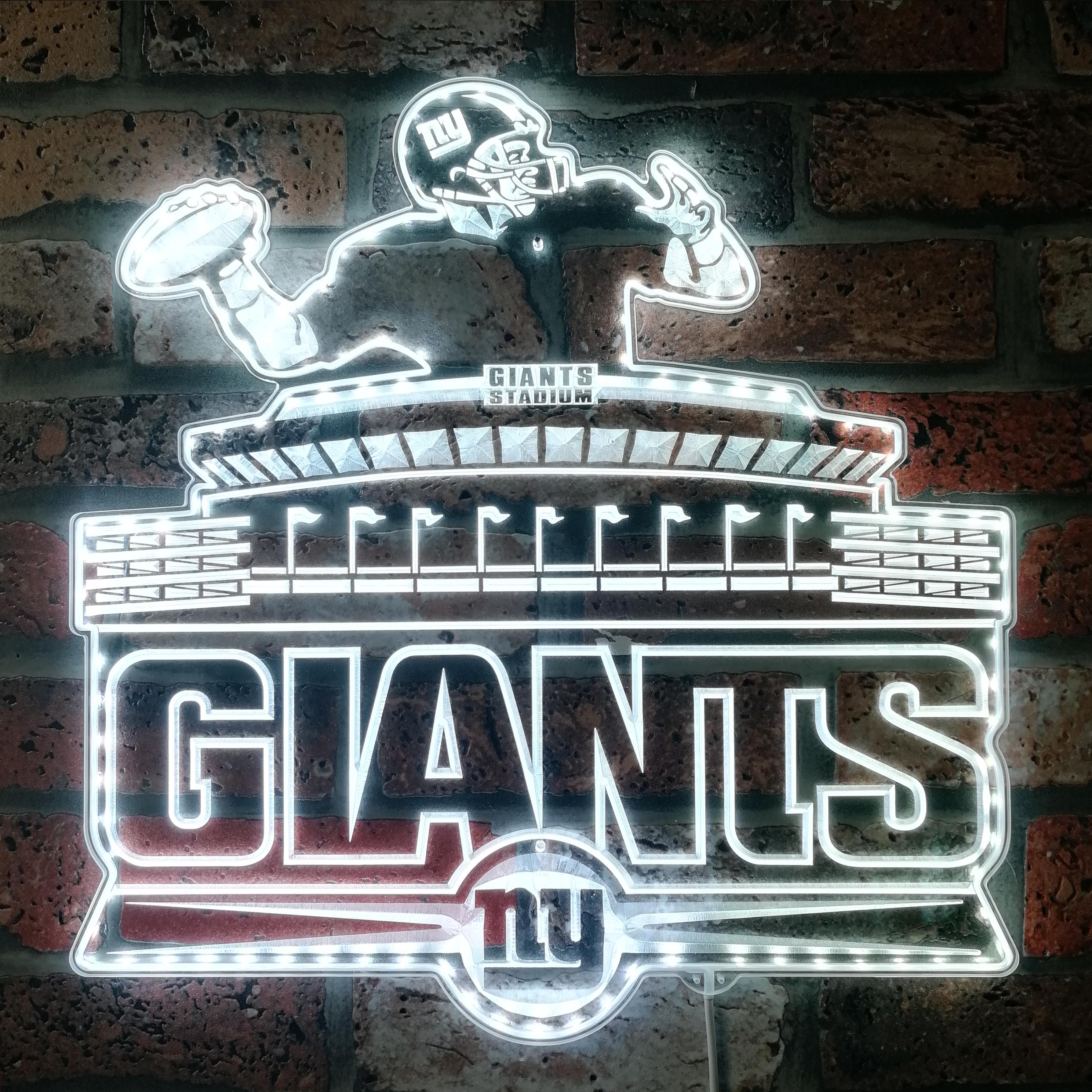 New York Giants Dynamic RGB Edge Lit LED Sign