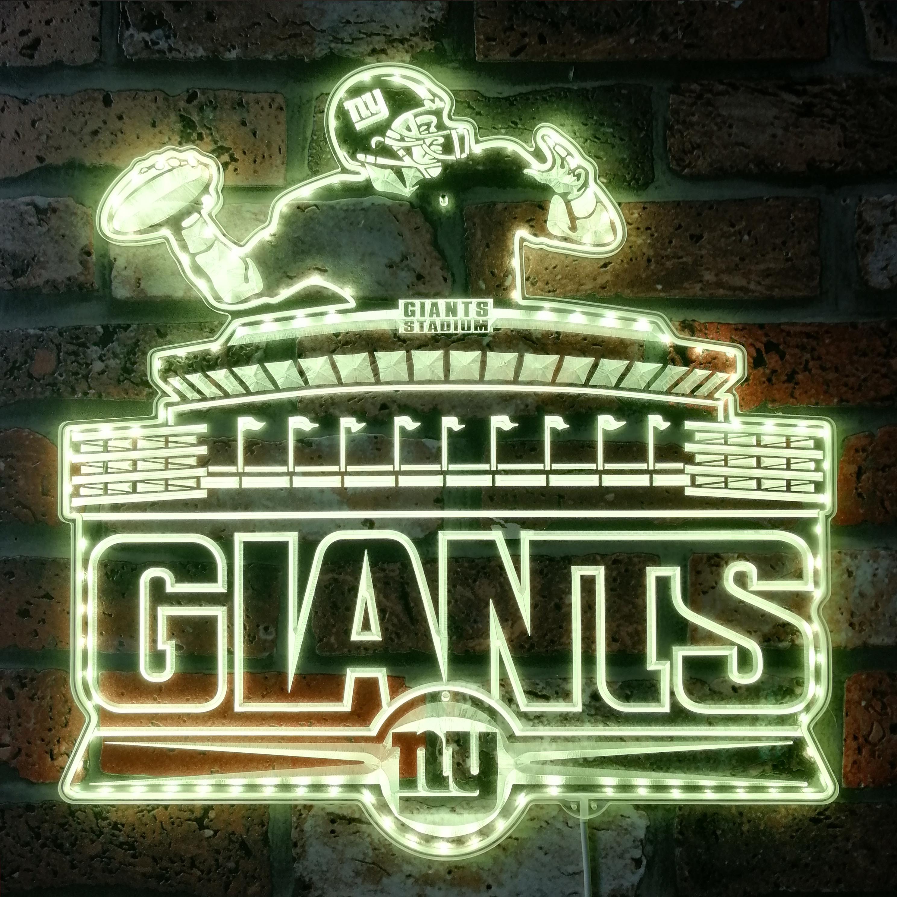 New York Giants Dynamic RGB Edge Lit LED Sign