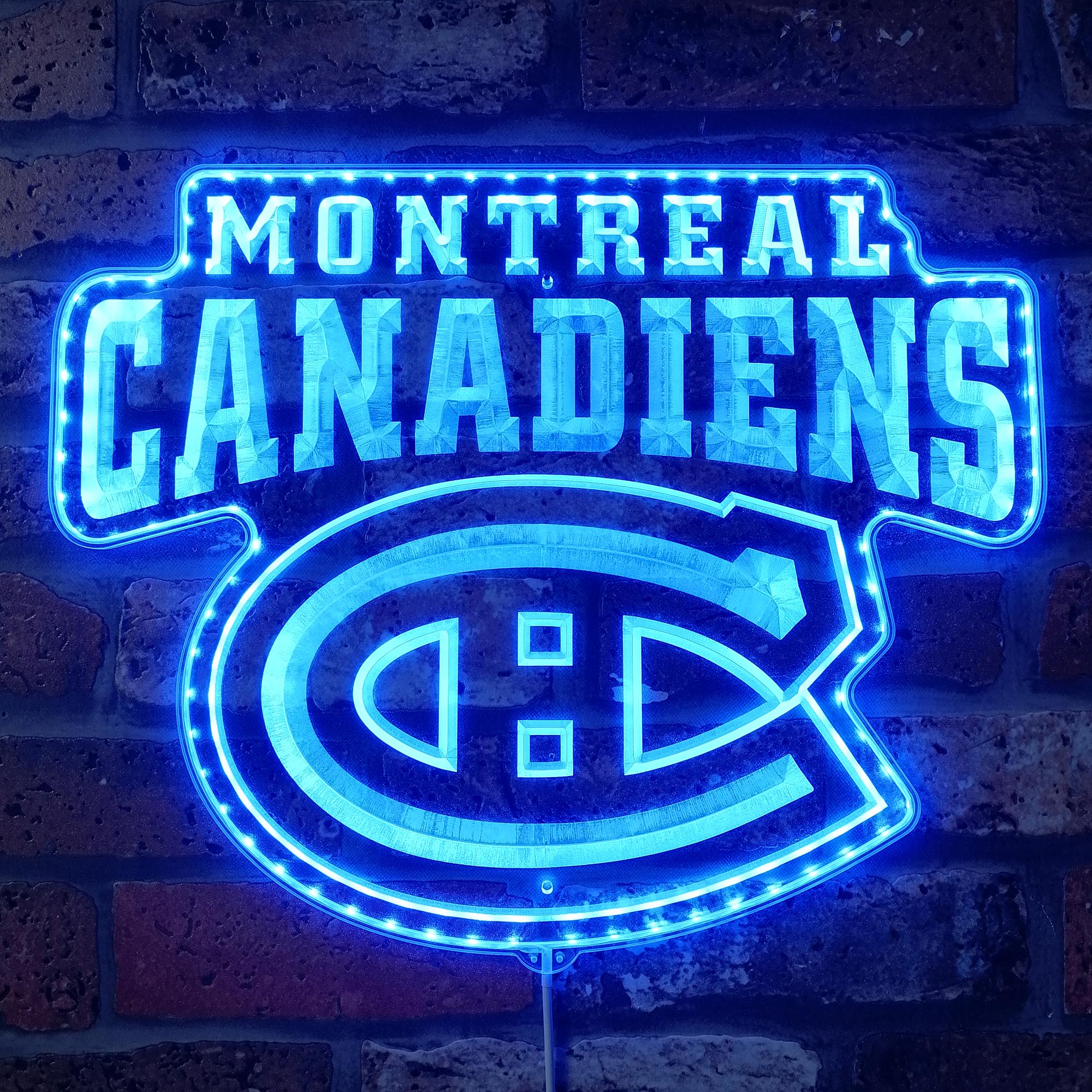 Montreal Canadiens Dynamic RGB Edge Lit LED Sign