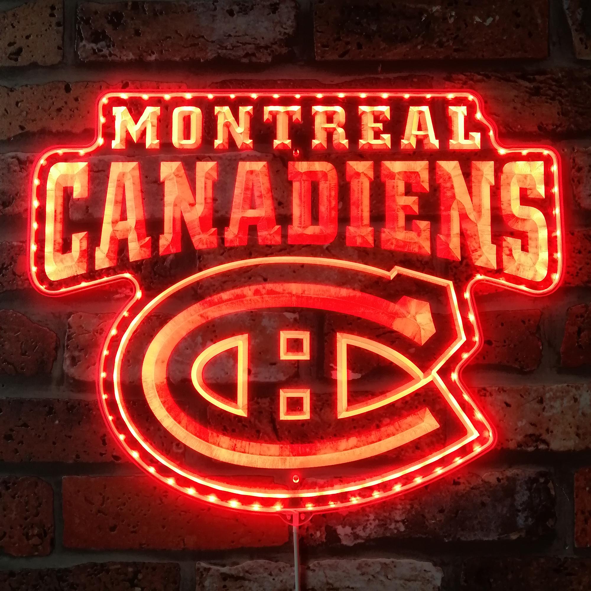 Montreal Canadiens Dynamic RGB Edge Lit LED Sign