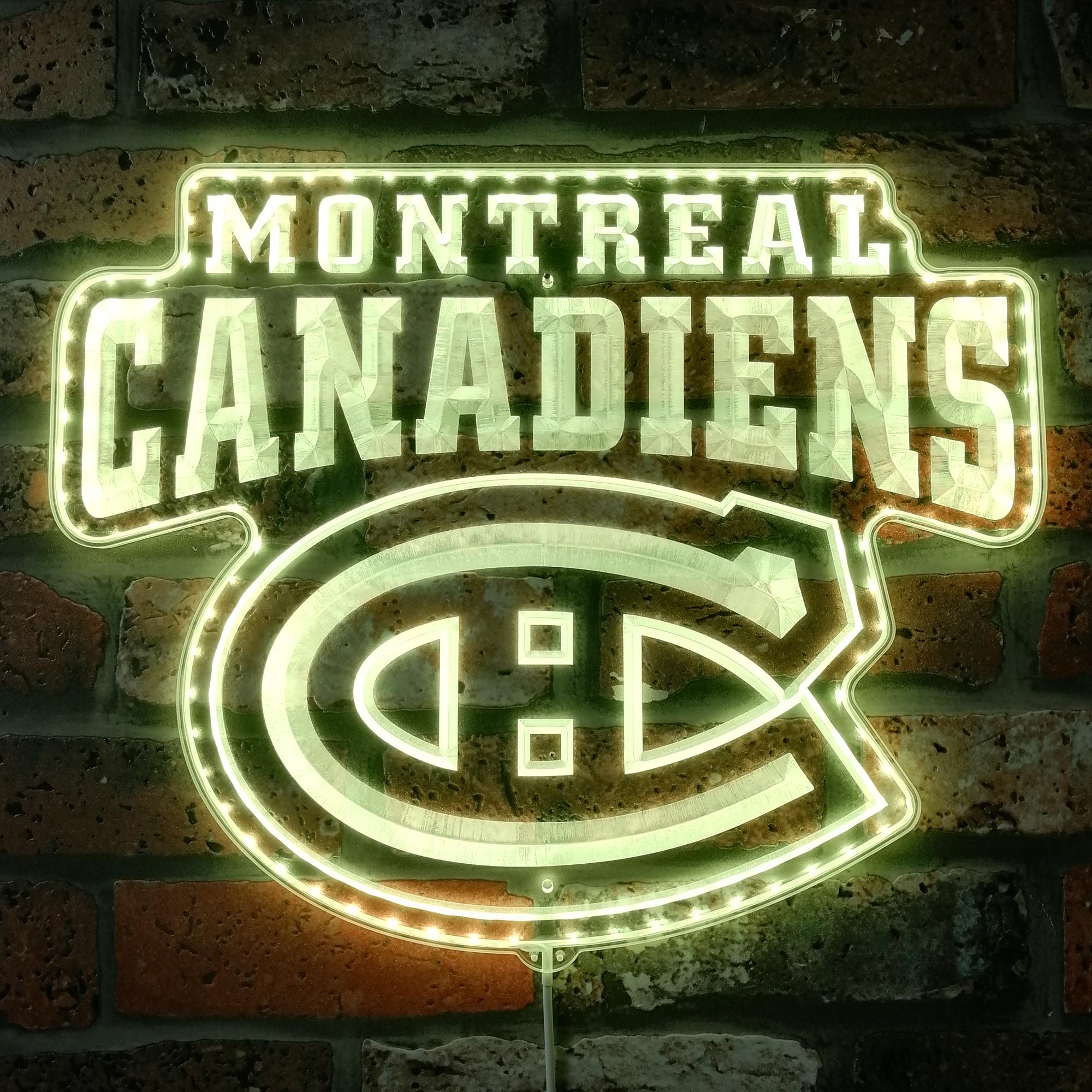 Montreal Canadiens Dynamic RGB Edge Lit LED Sign