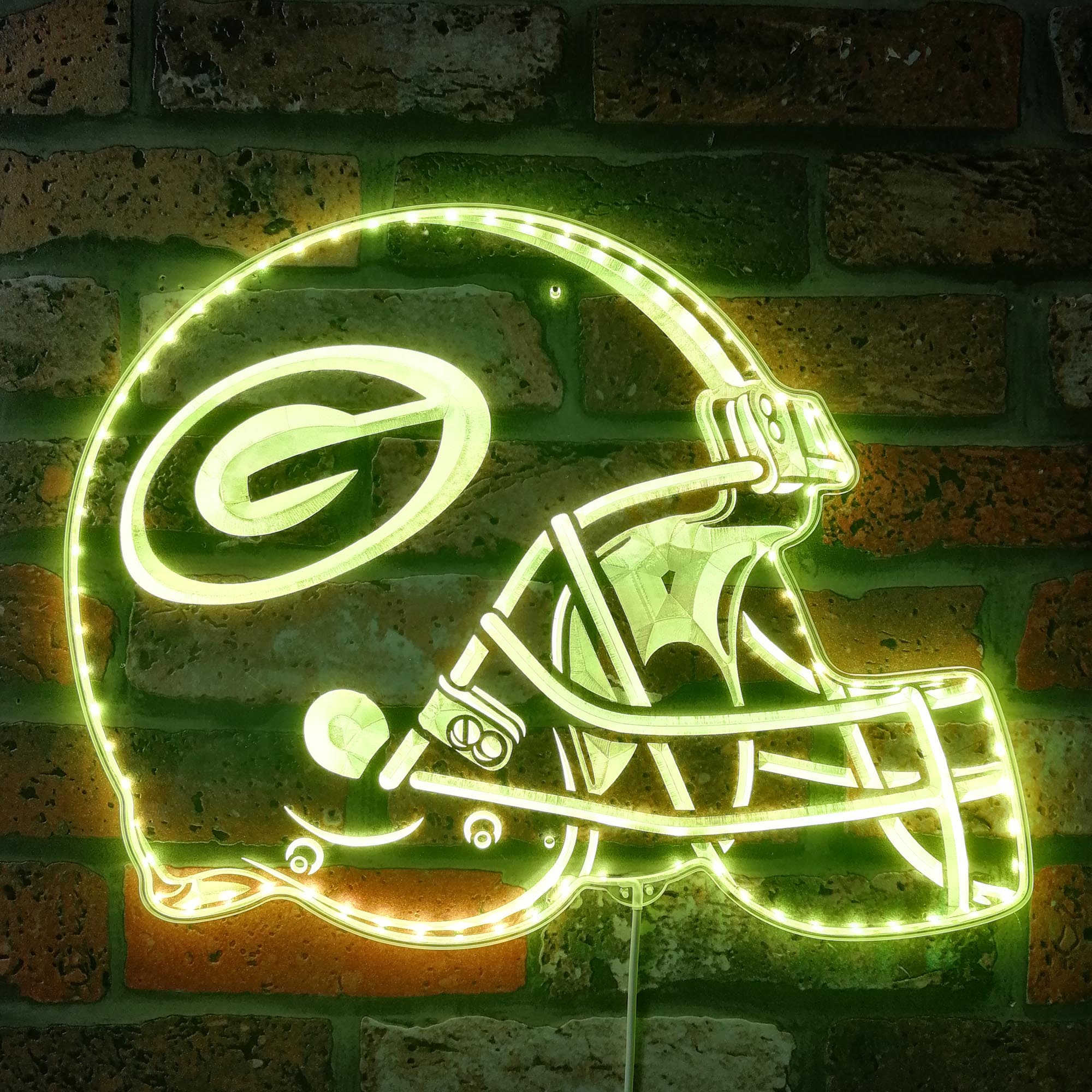 NFL Green Bay Packers Football Dynamic RGB Edge Lit LED Sign