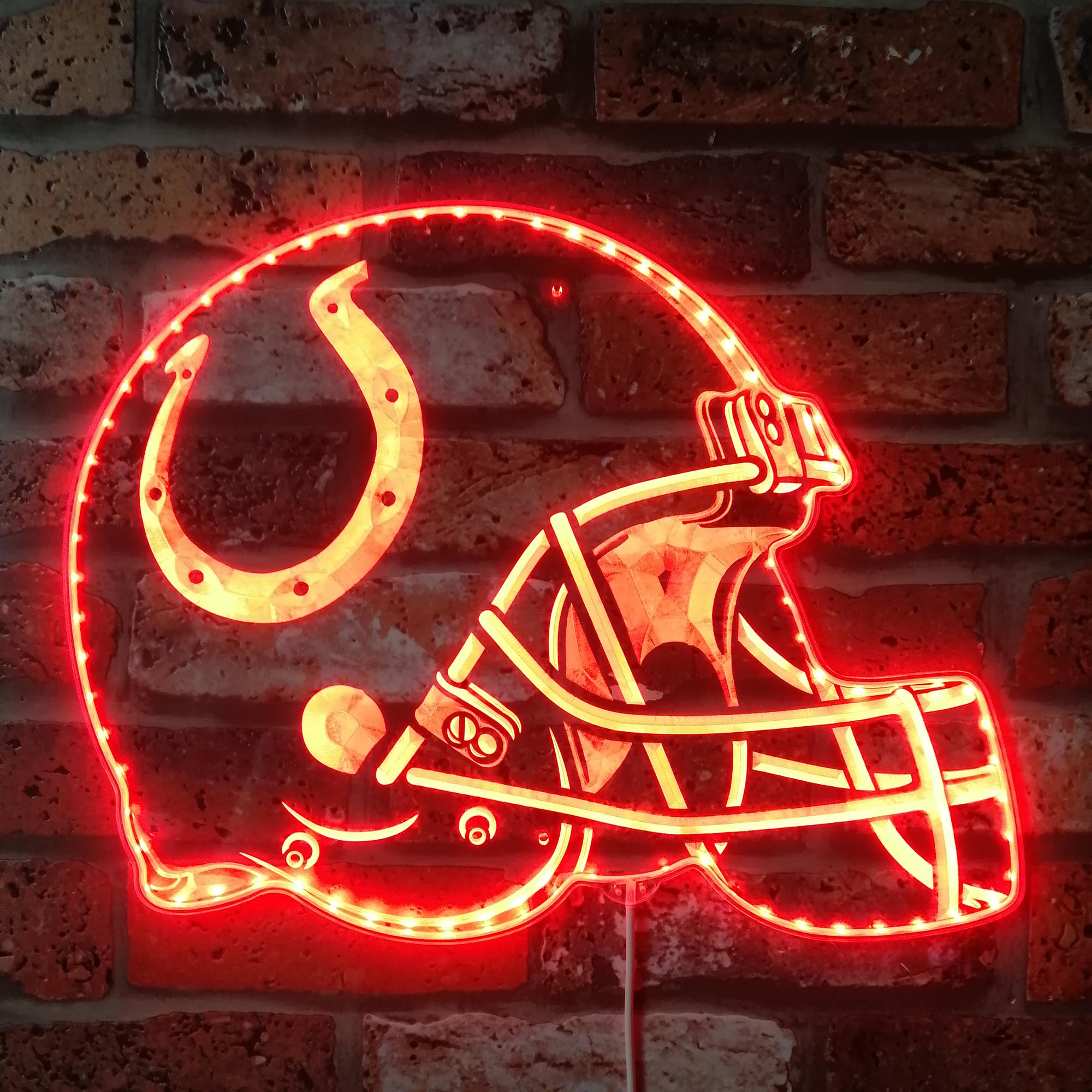 NFL Indianapolis Colts Football Club Dynamic RGB Edge Lit LED Sign