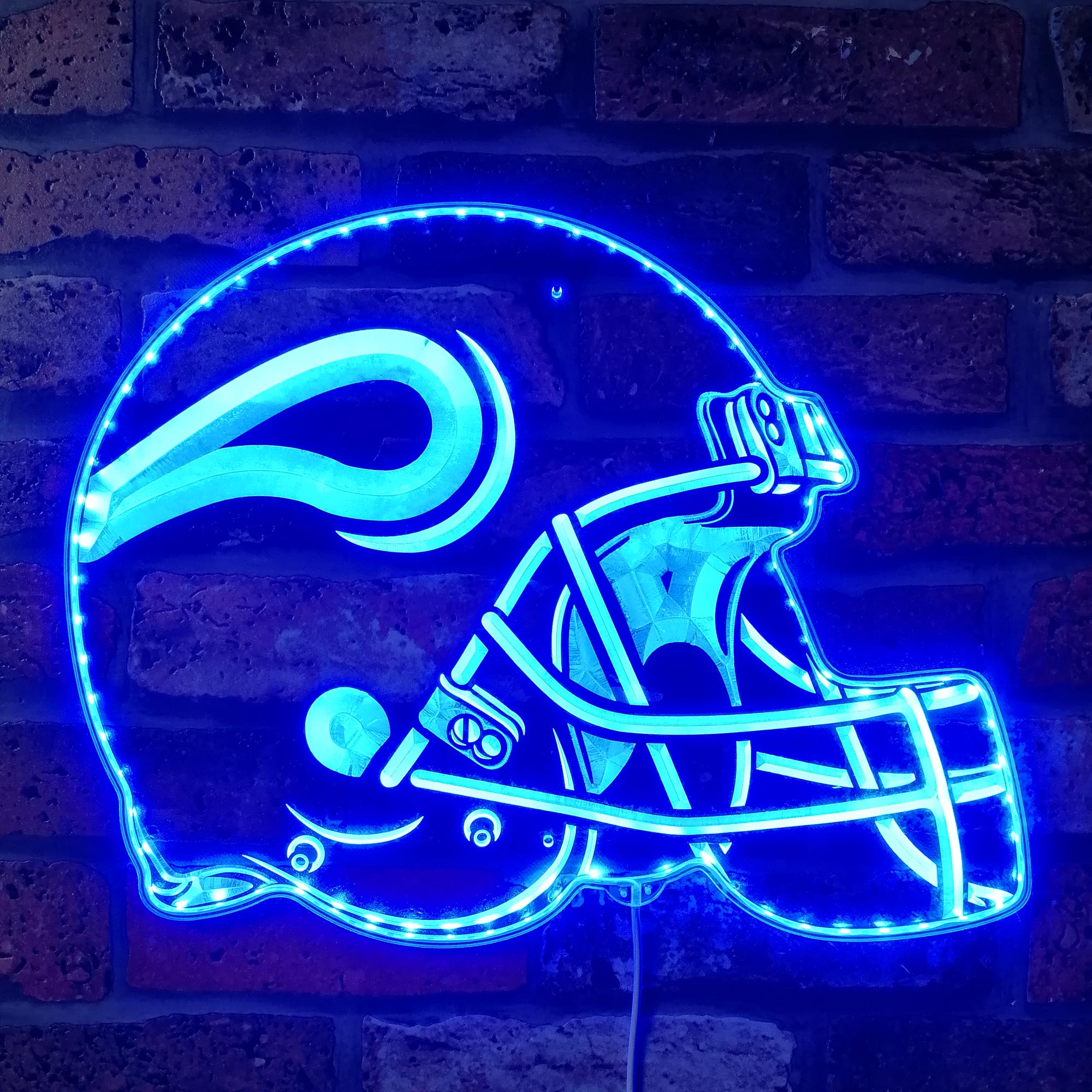 NFL Minnesota Vikings Football Dynamic RGB Edge Lit LED Sign