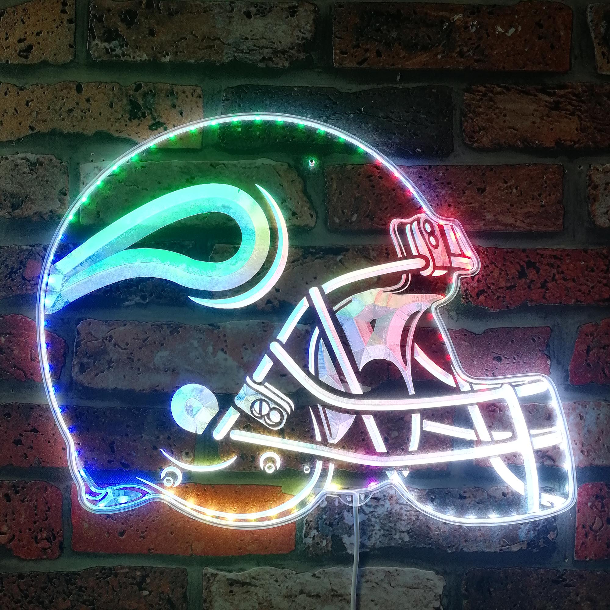 NFL Minnesota Vikings Football Dynamic RGB Edge Lit LED Sign