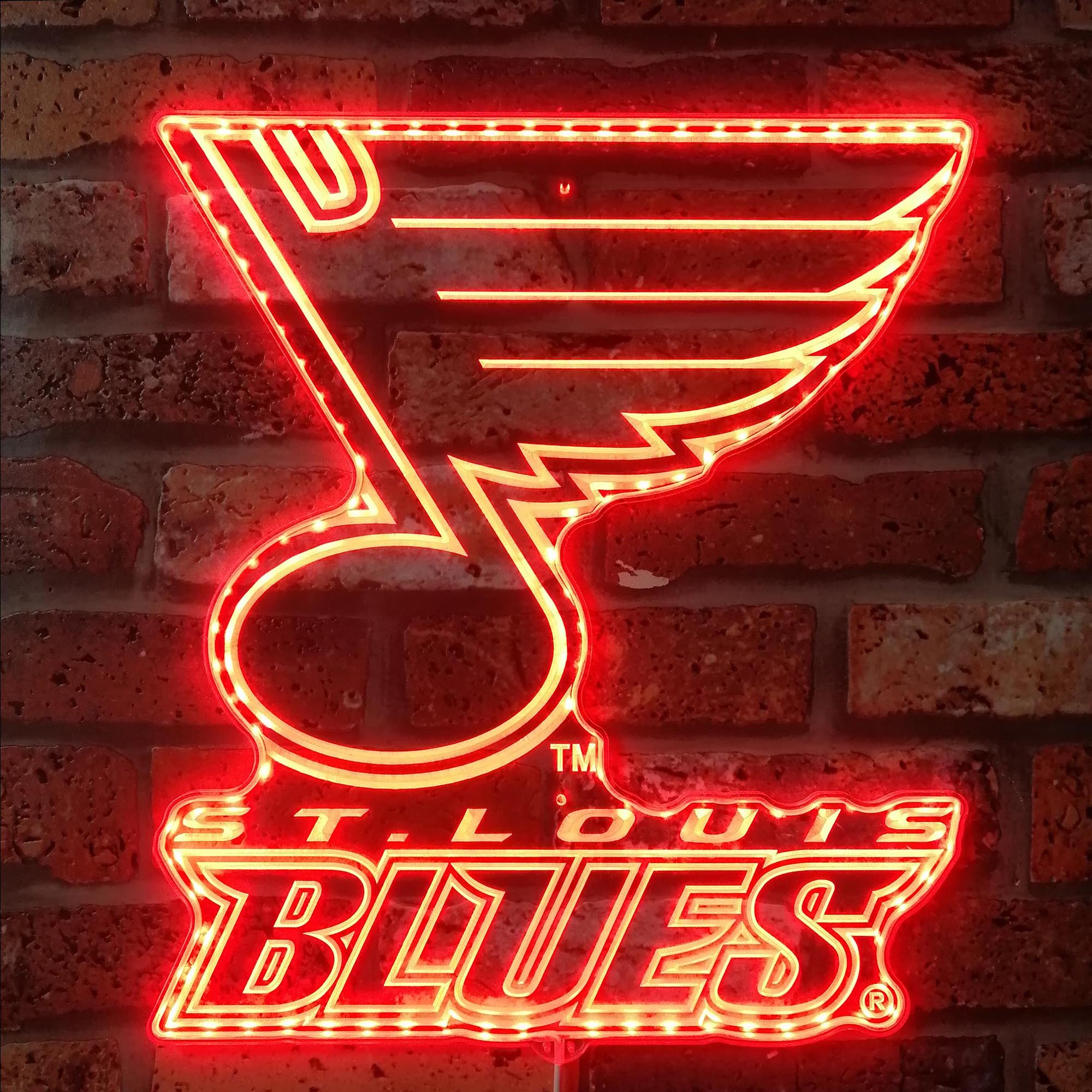 St Louis Blue Dynamic RGB Edge Lit LED Sign