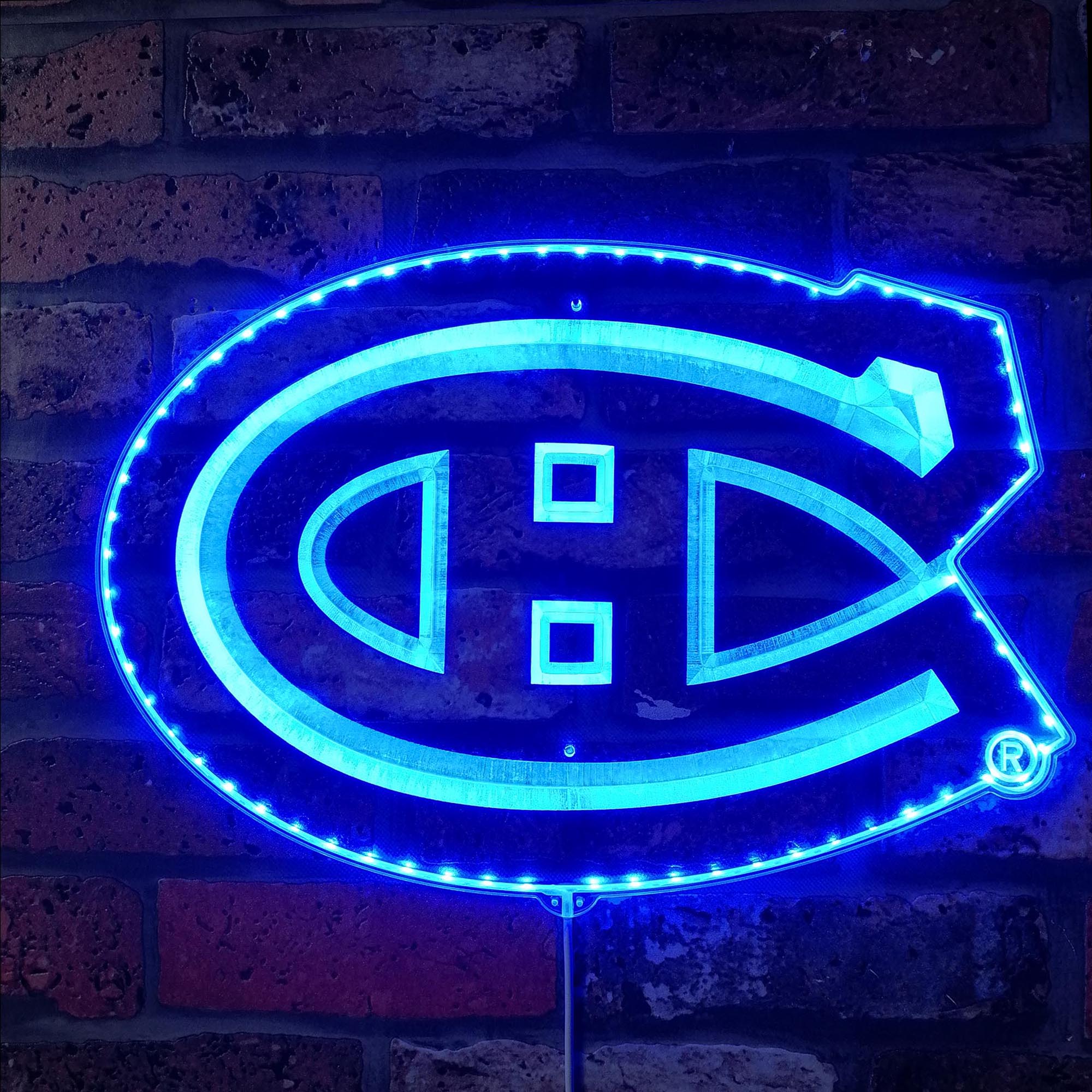 Montreal Canadiens Dynamic RGB Edge Lit LED Sign