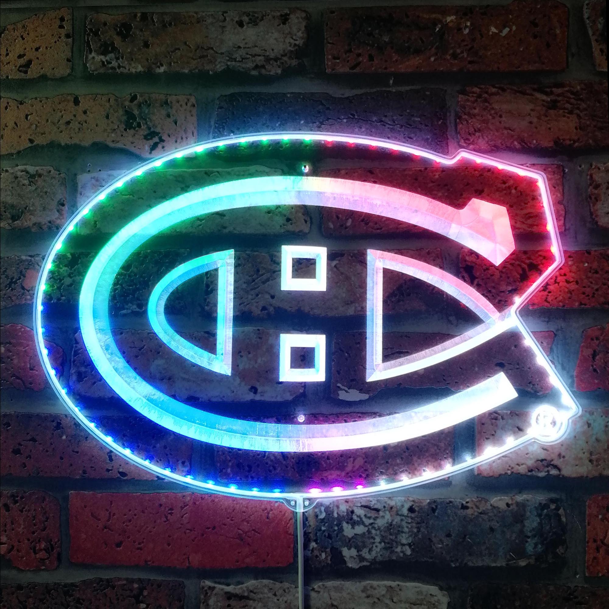 Montreal Canadiens Dynamic RGB Edge Lit LED Sign