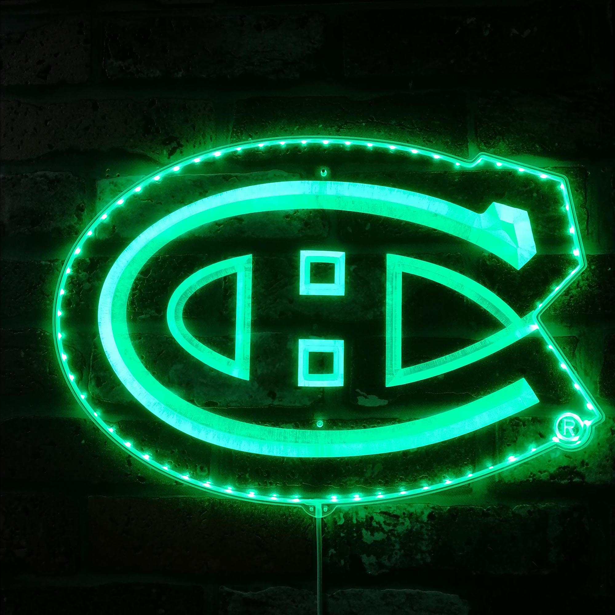 Montreal Canadiens Dynamic RGB Edge Lit LED Sign