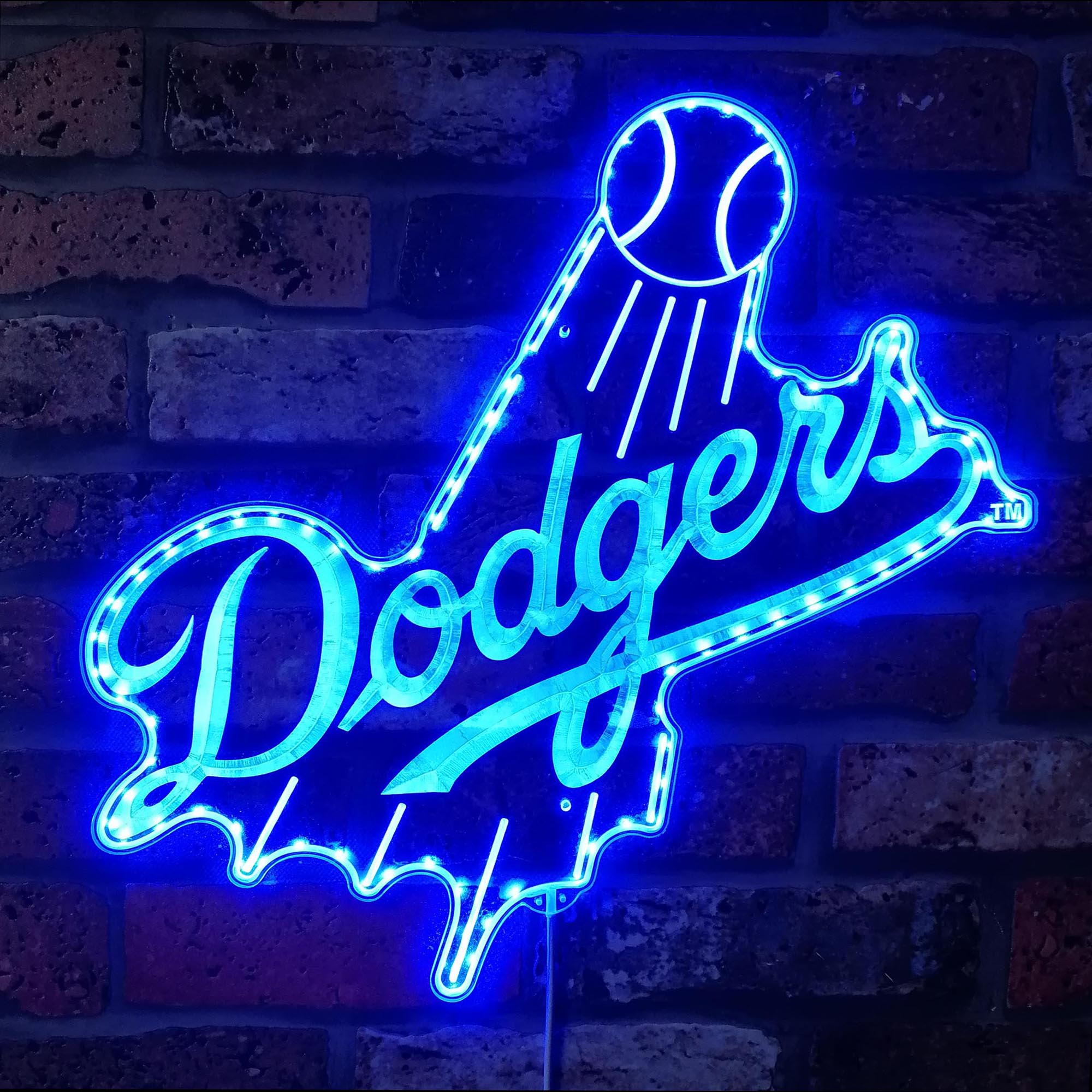 Los Angeles Dodgers Dynamic RGB Edge Lit LED Sign