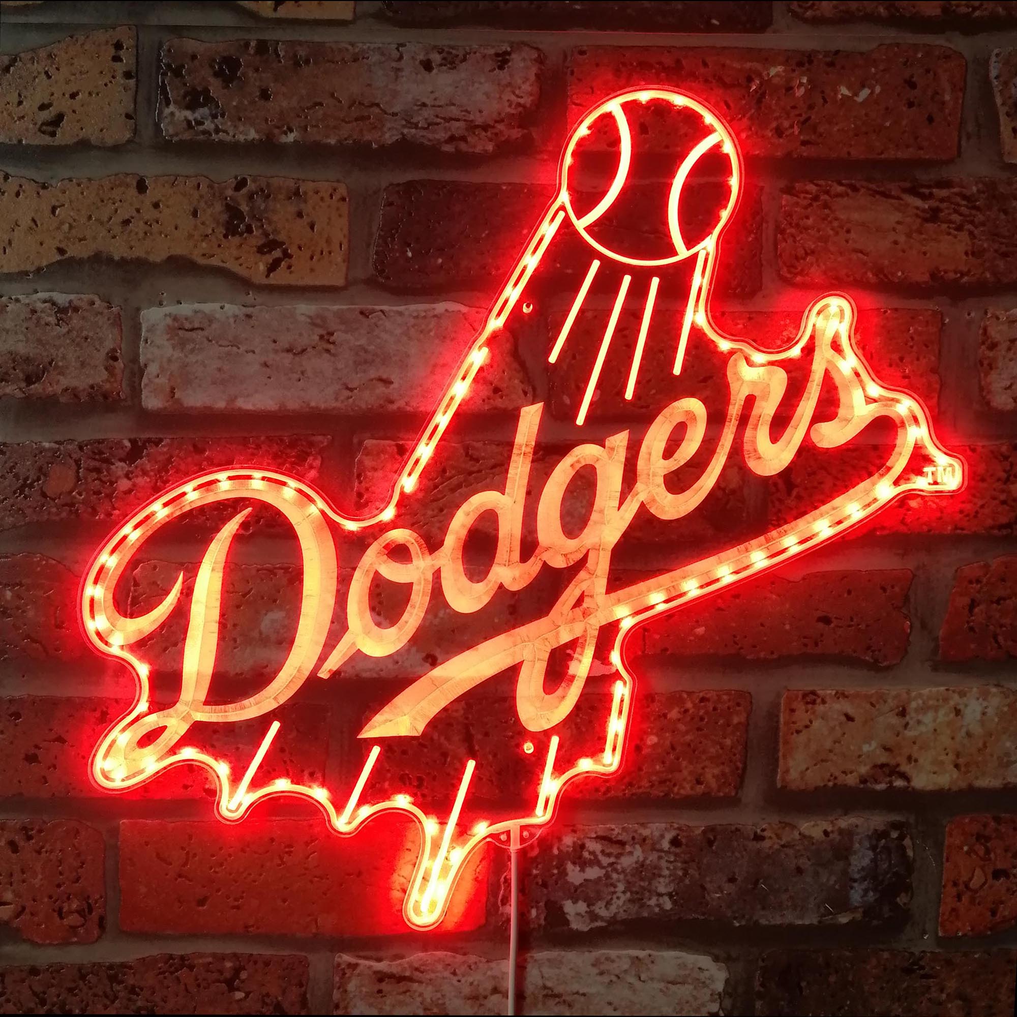 Los Angeles Dodgers Dynamic RGB Edge Lit LED Sign