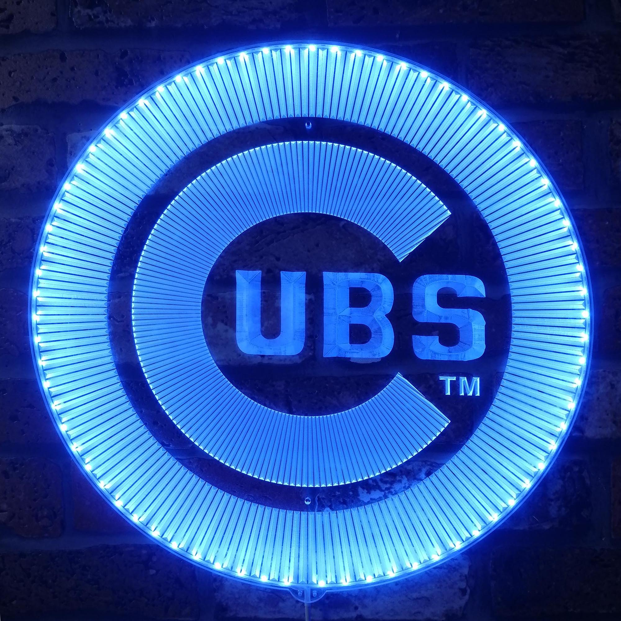 Chicago Cubs Dynamic RGB Edge Lit LED Sign