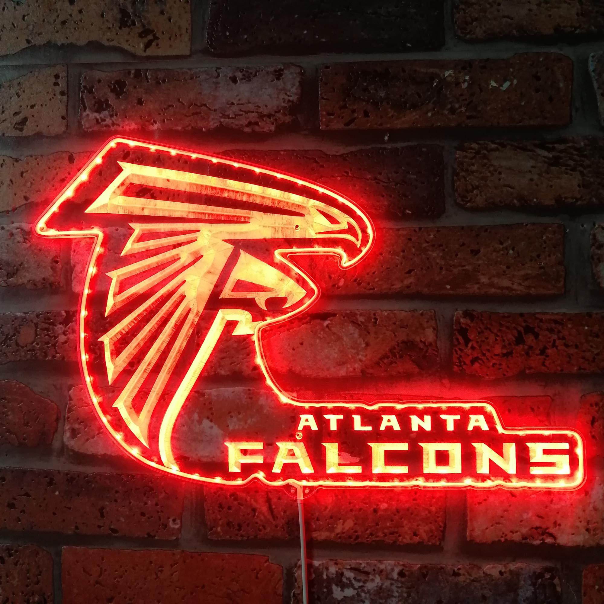 Atlanta Falcons Dynamic RGB Edge Lit LED Sign