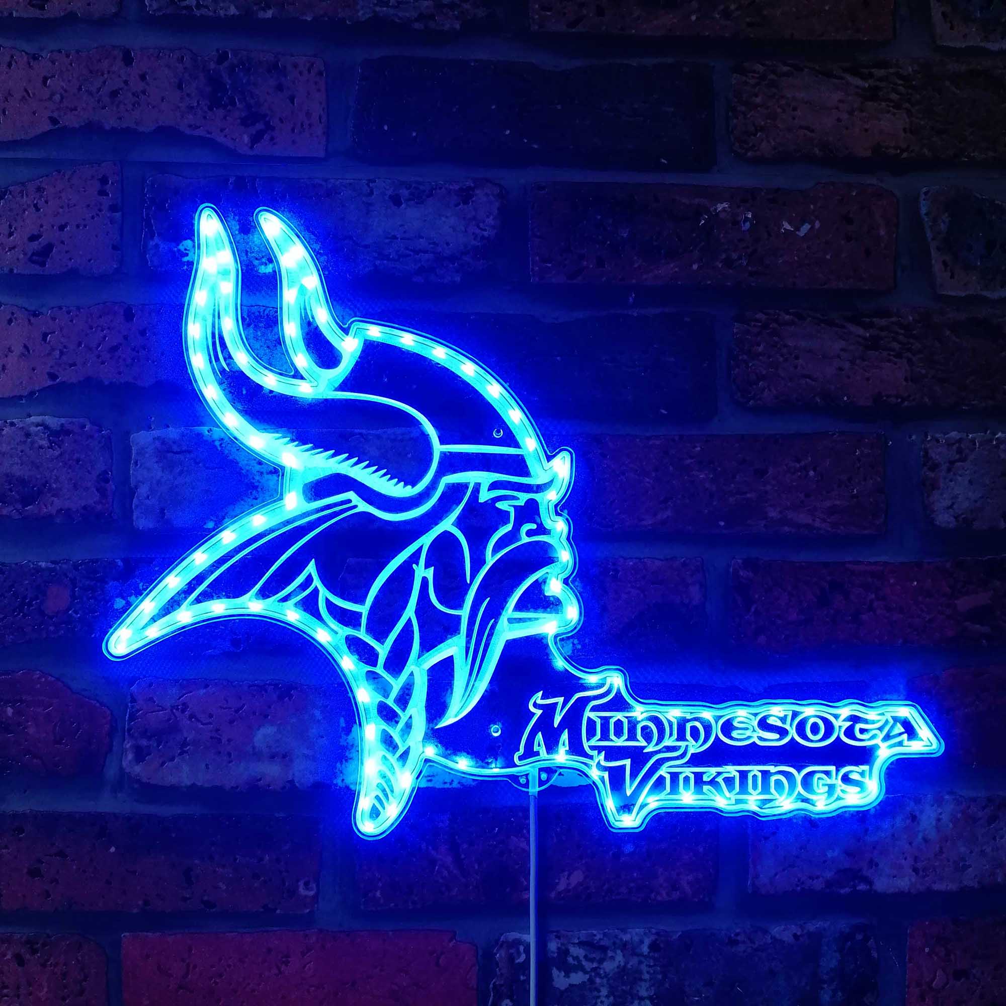 Minnesota Vikings Dynamic RGB Edge Lit LED Sign