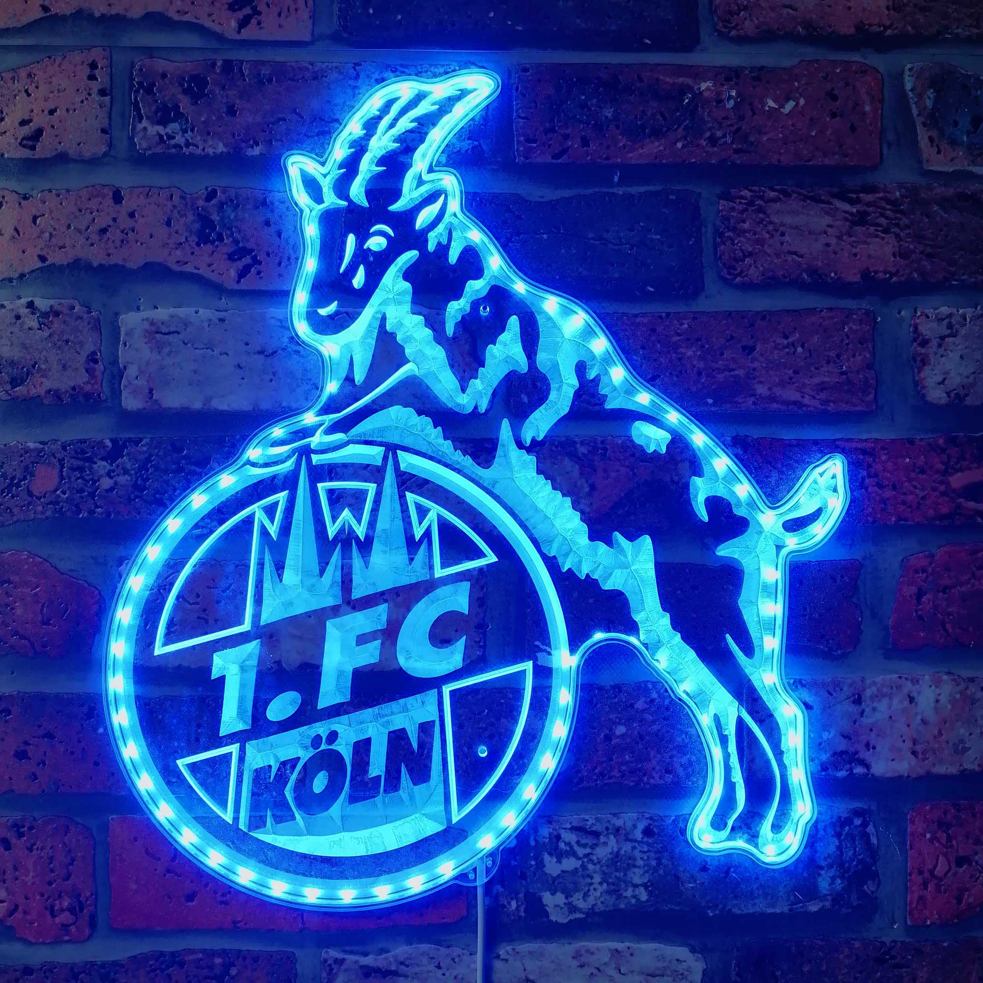 FC Köln Football Club Dynamic RGB Edge Lit LED Sign