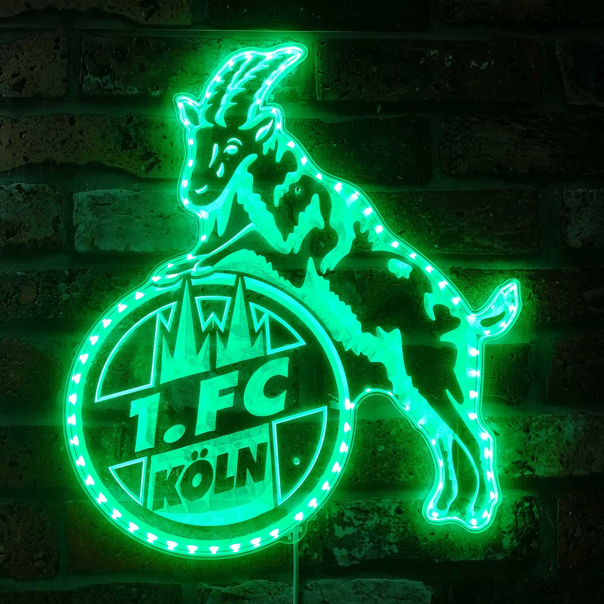 FC Köln Football Club Dynamic RGB Edge Lit LED Sign