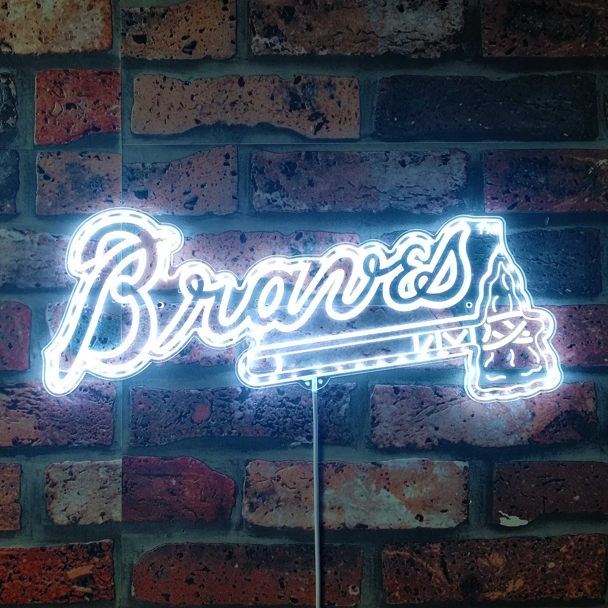 Atlanta Braves Dynamic RGB Edge Lit LED Sign | PROLEDSIGN