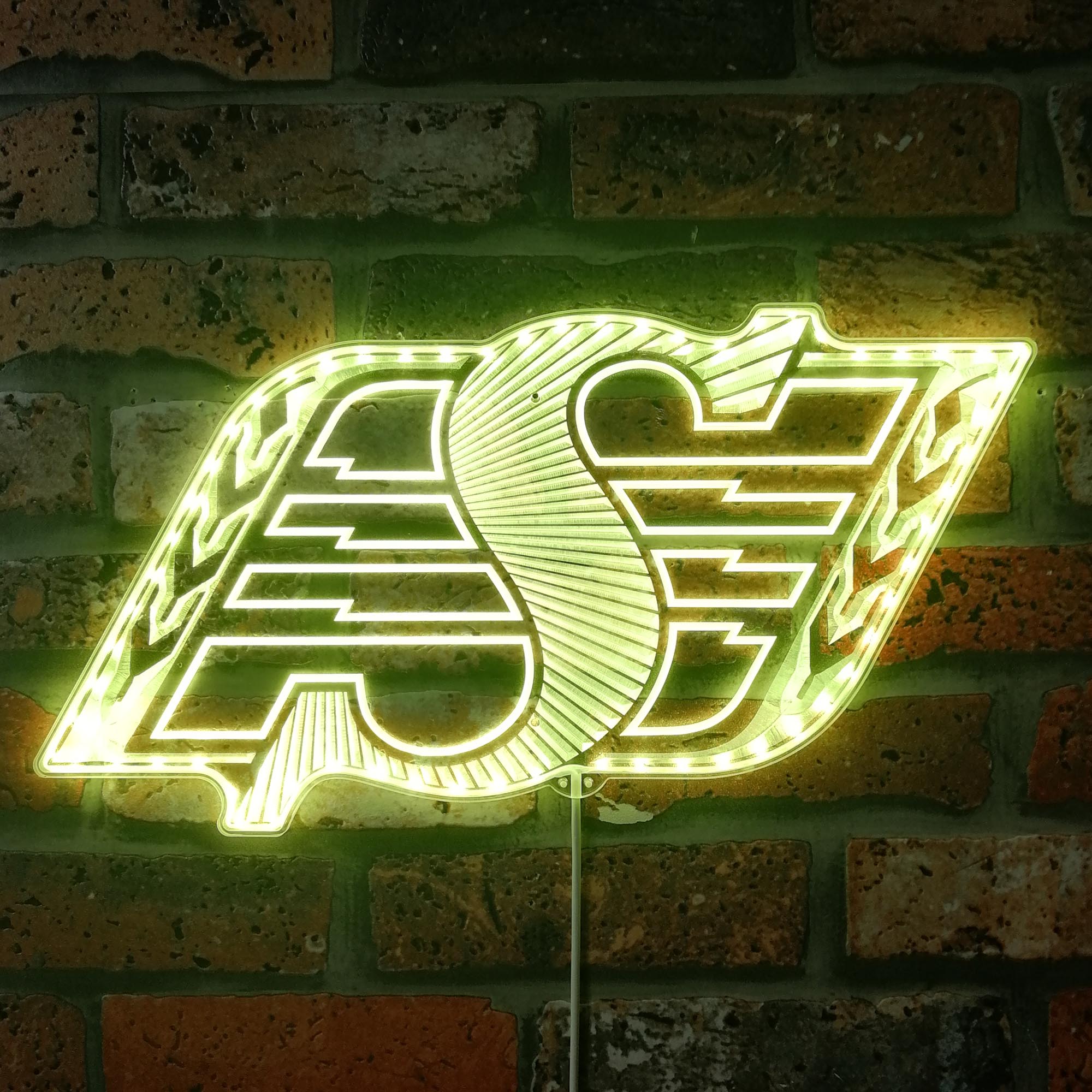 Saskatchewan Roughriders Dynamic RGB Edge Lit LED Sign