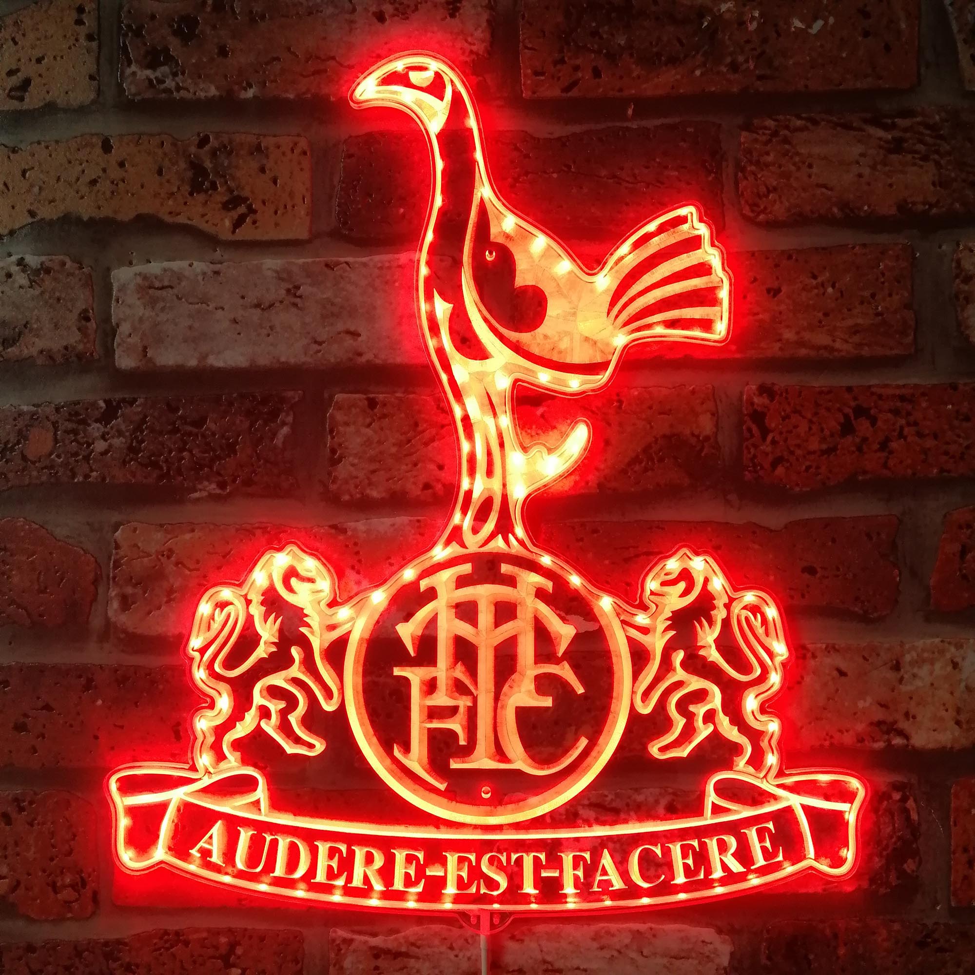 Tottenham Hotspur UK Football Dynamic RGB Edge Lit LED Sign