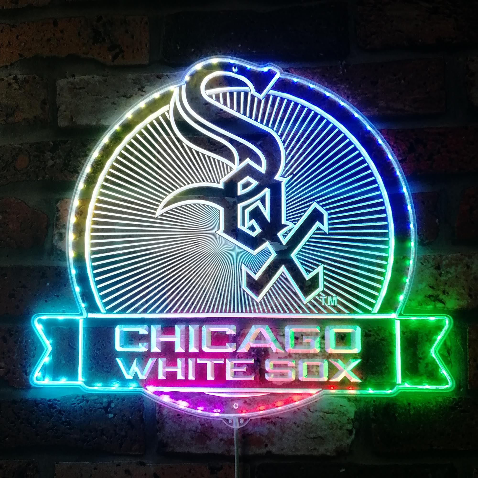 Chicago Red Sox Dynamic RGB Edge Lit LED Sign