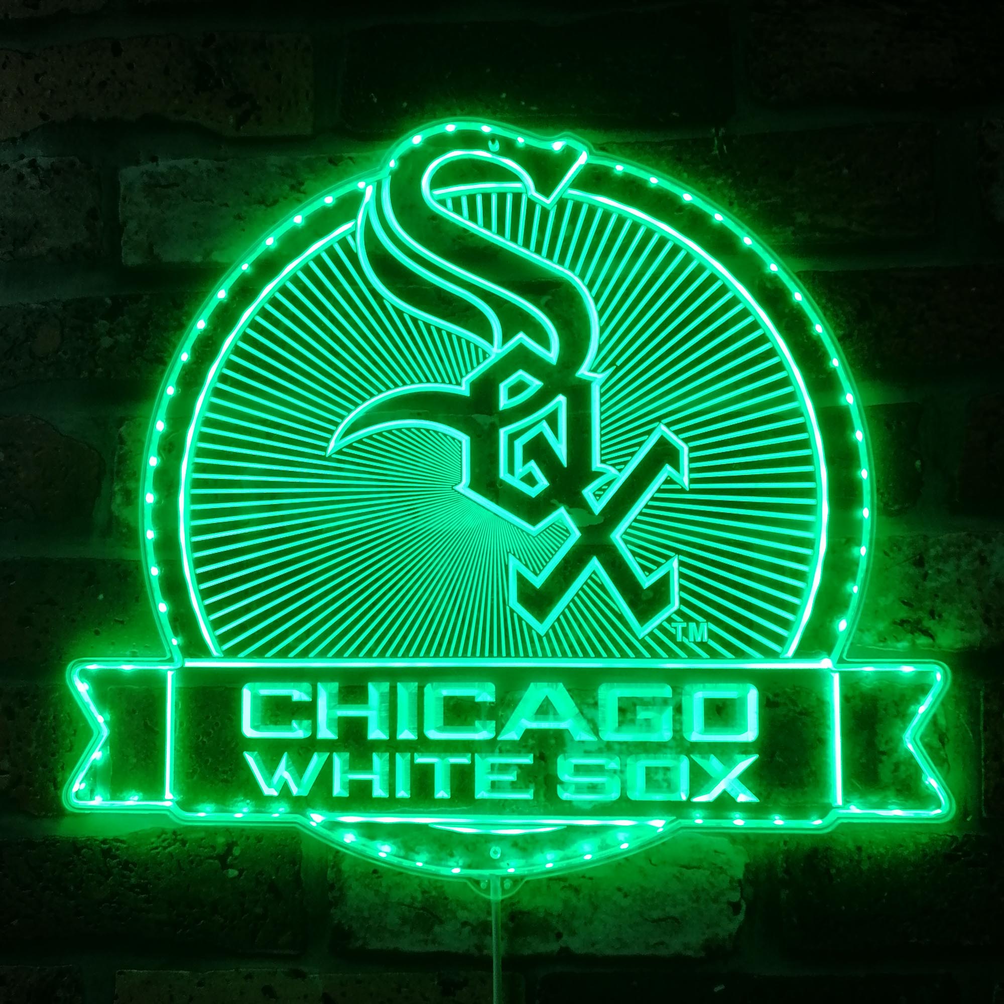 Chicago White Sox Dynamic RGB Edge Lit LED Sign