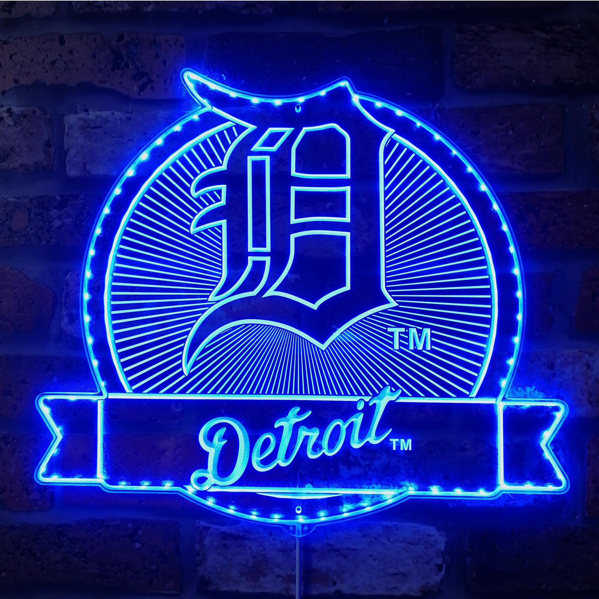 Detroit Tigers Dynamic RGB Edge Lit LED Sign