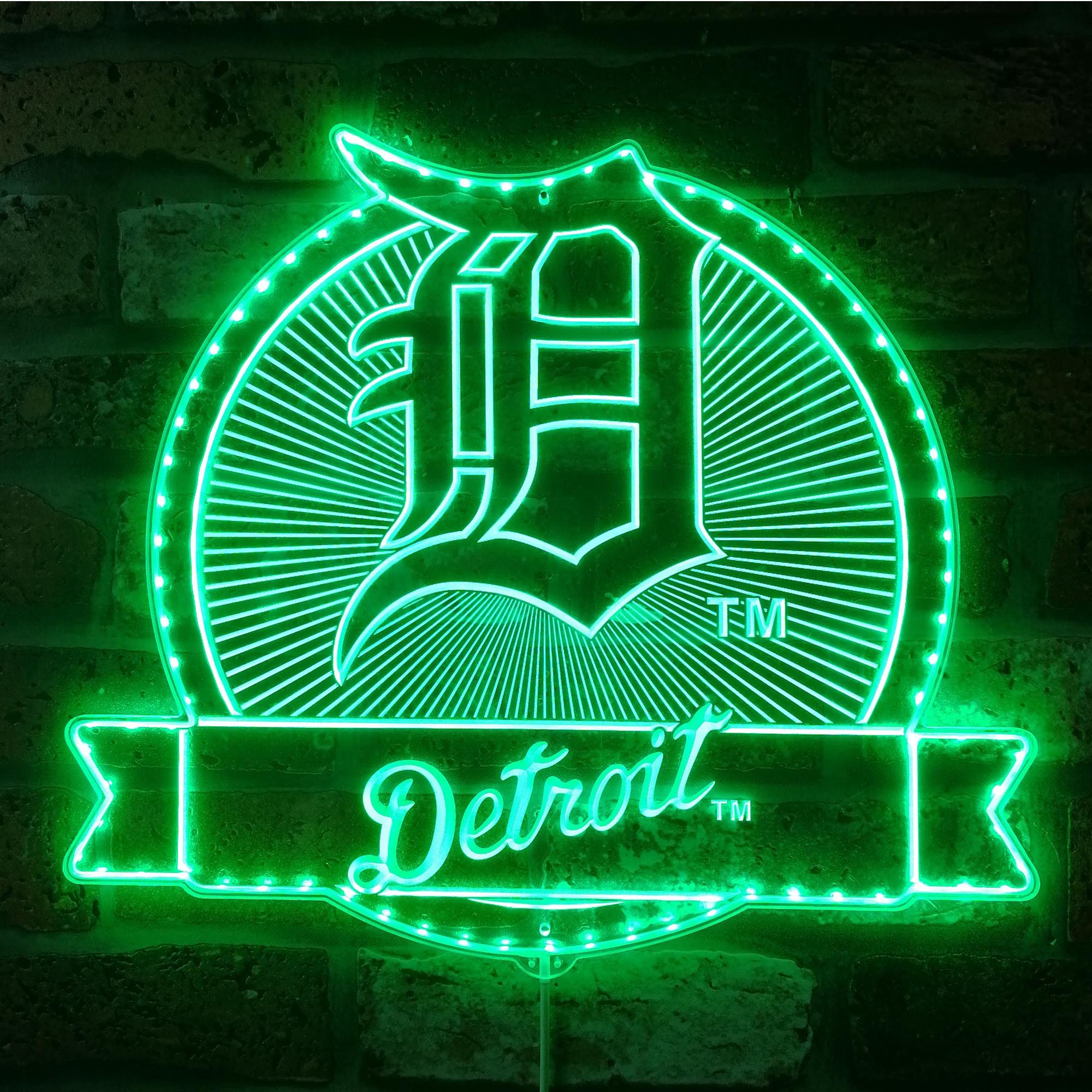 Detroit Tigers Dynamic RGB Edge Lit LED Sign