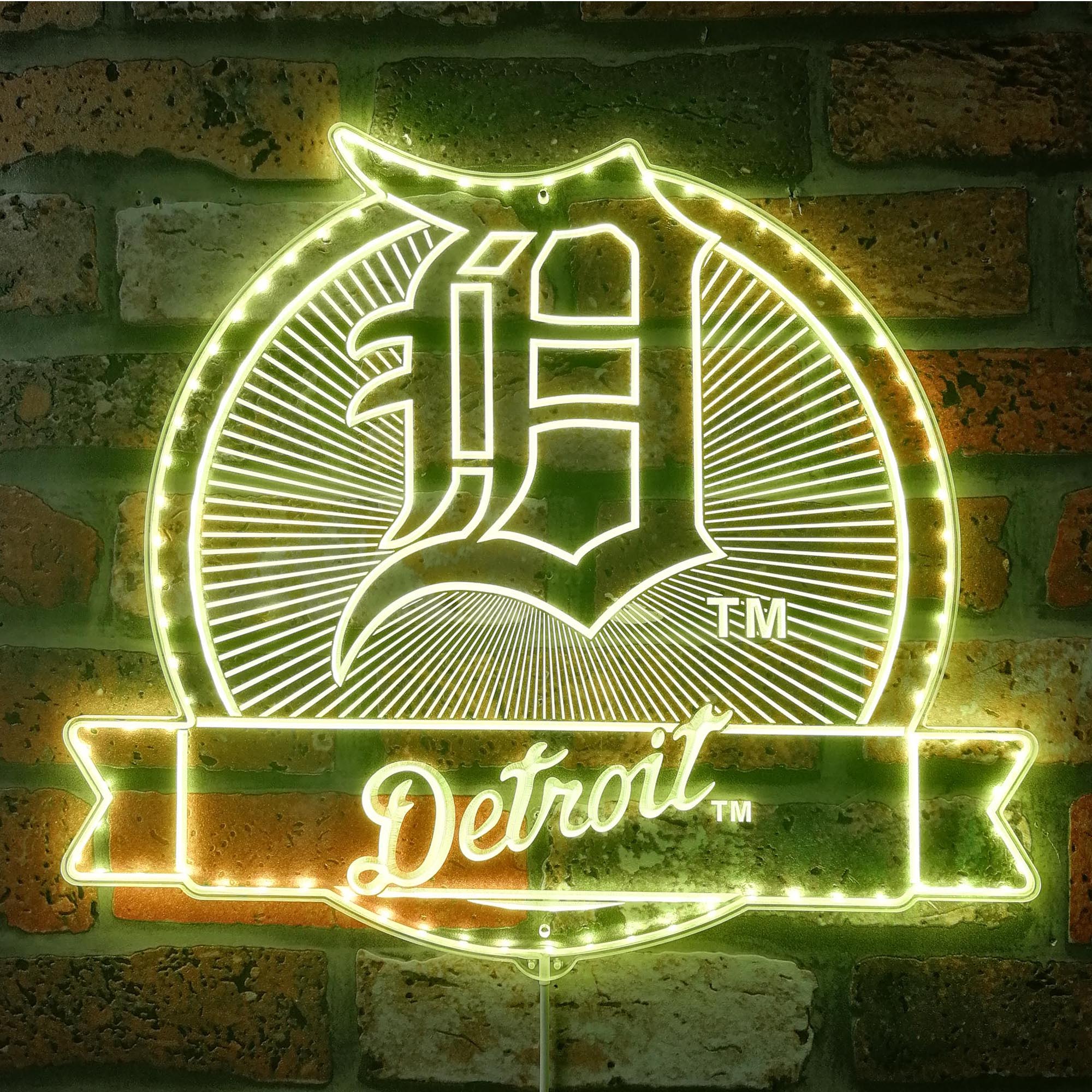 Detroit Tigers Dynamic RGB Edge Lit LED Sign