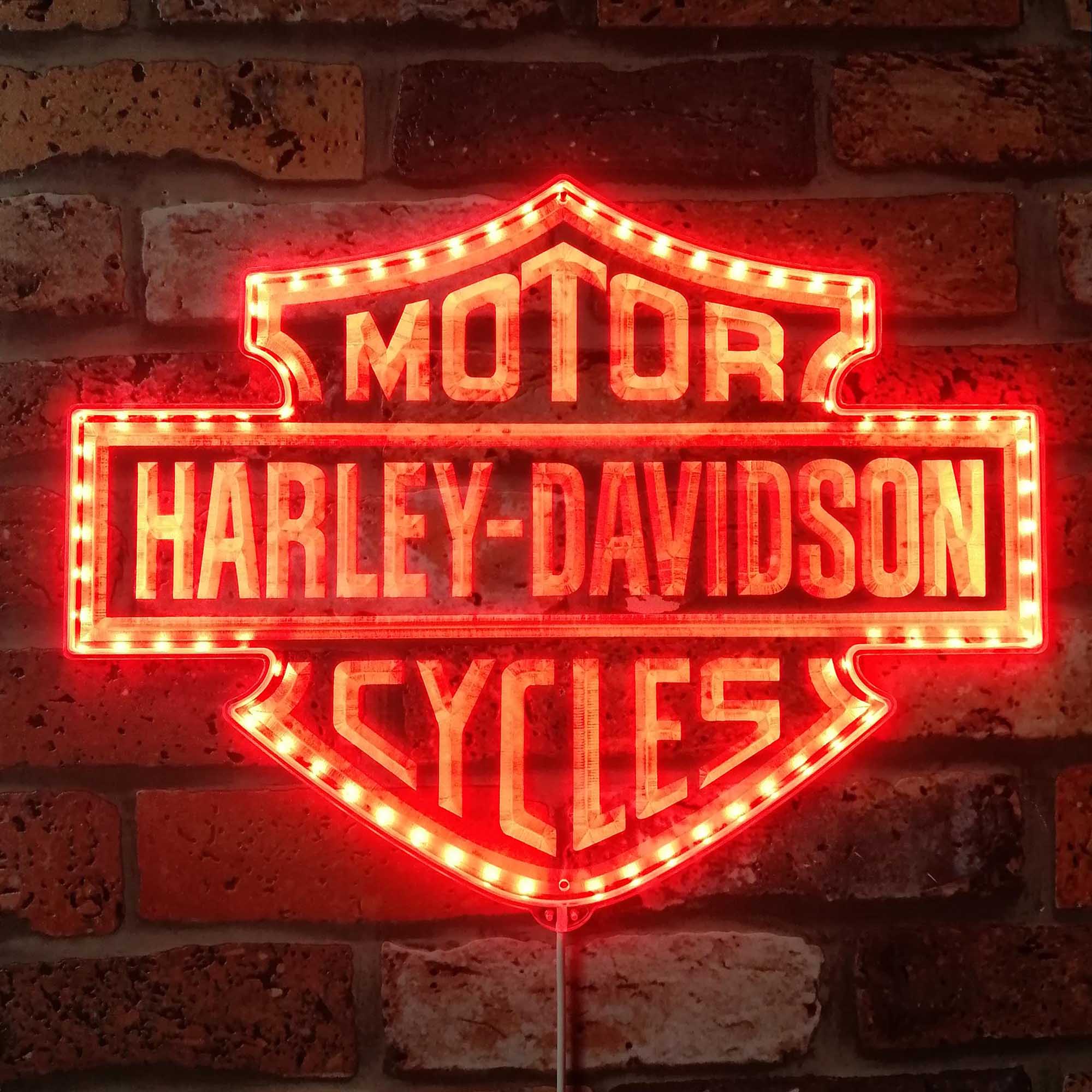 Harley Davidson Motorcycles Dynamic RGB Edge Lit LED Sign