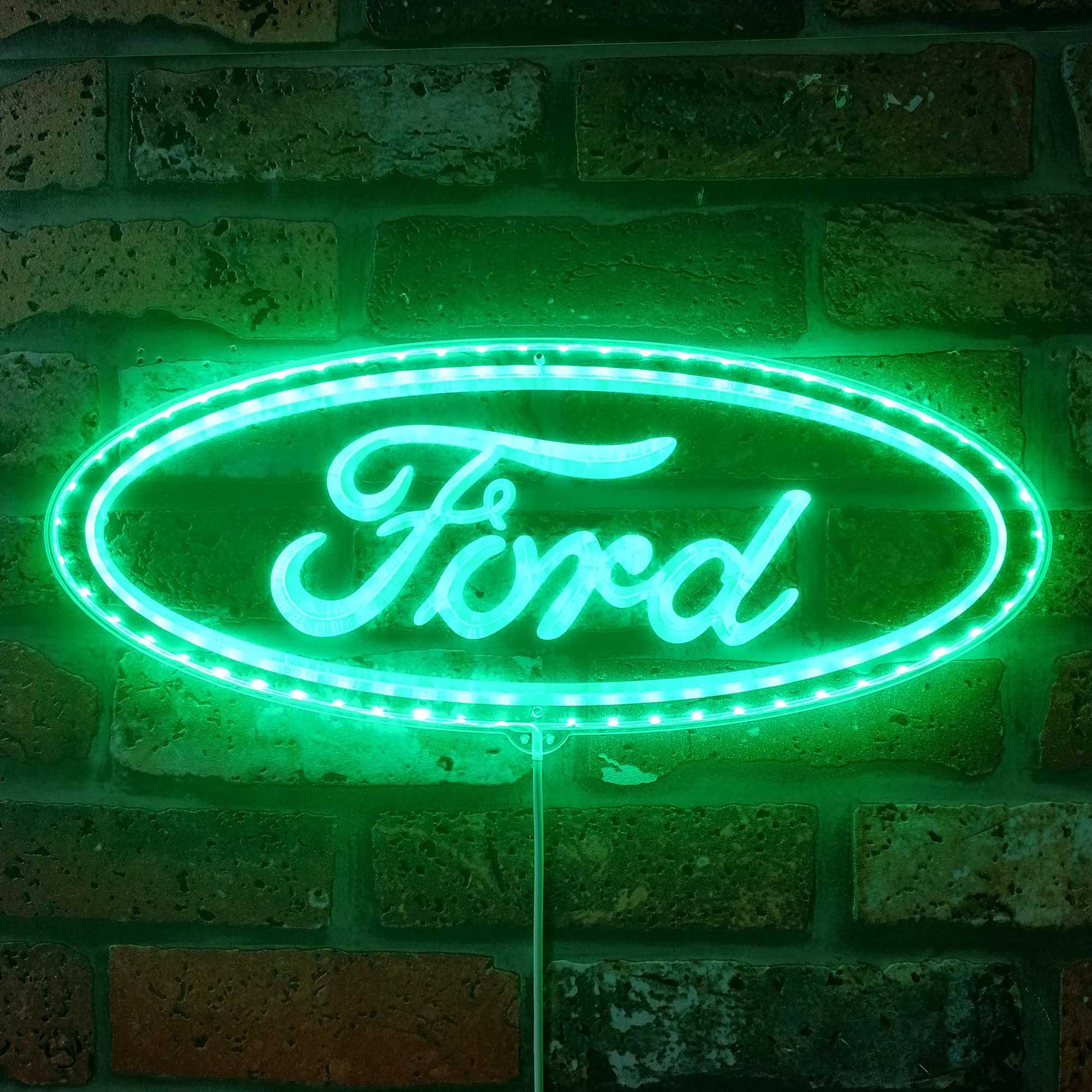 Ford Logo Garage Dynamic RGB Edge Lit LED Sign