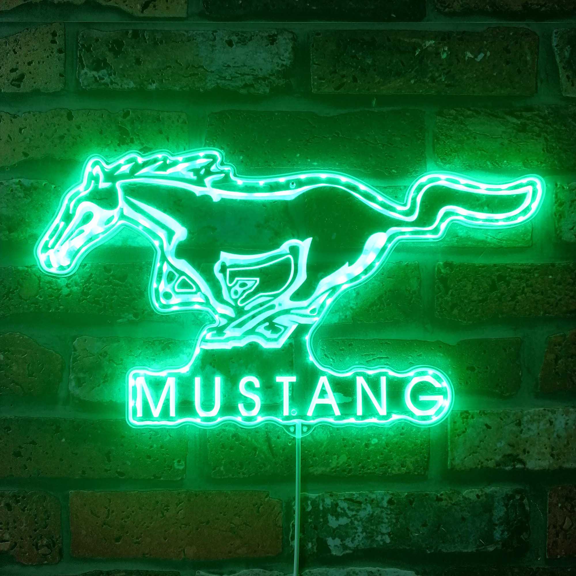 Mustang Dynamic RGB Edge Lit LED Sign