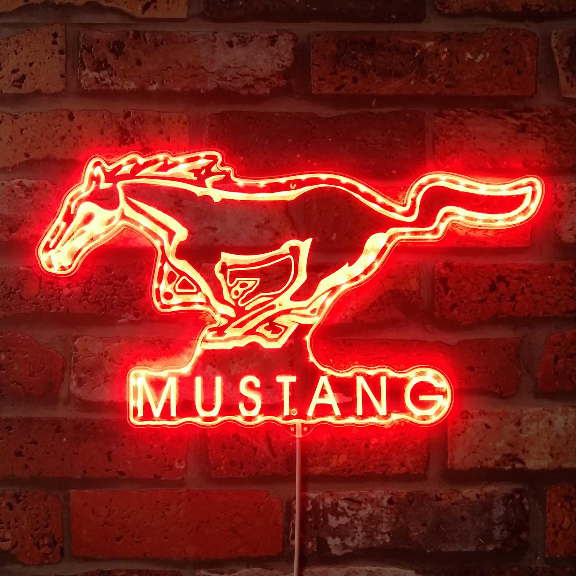 Mustang Dynamic RGB Edge Lit LED Sign