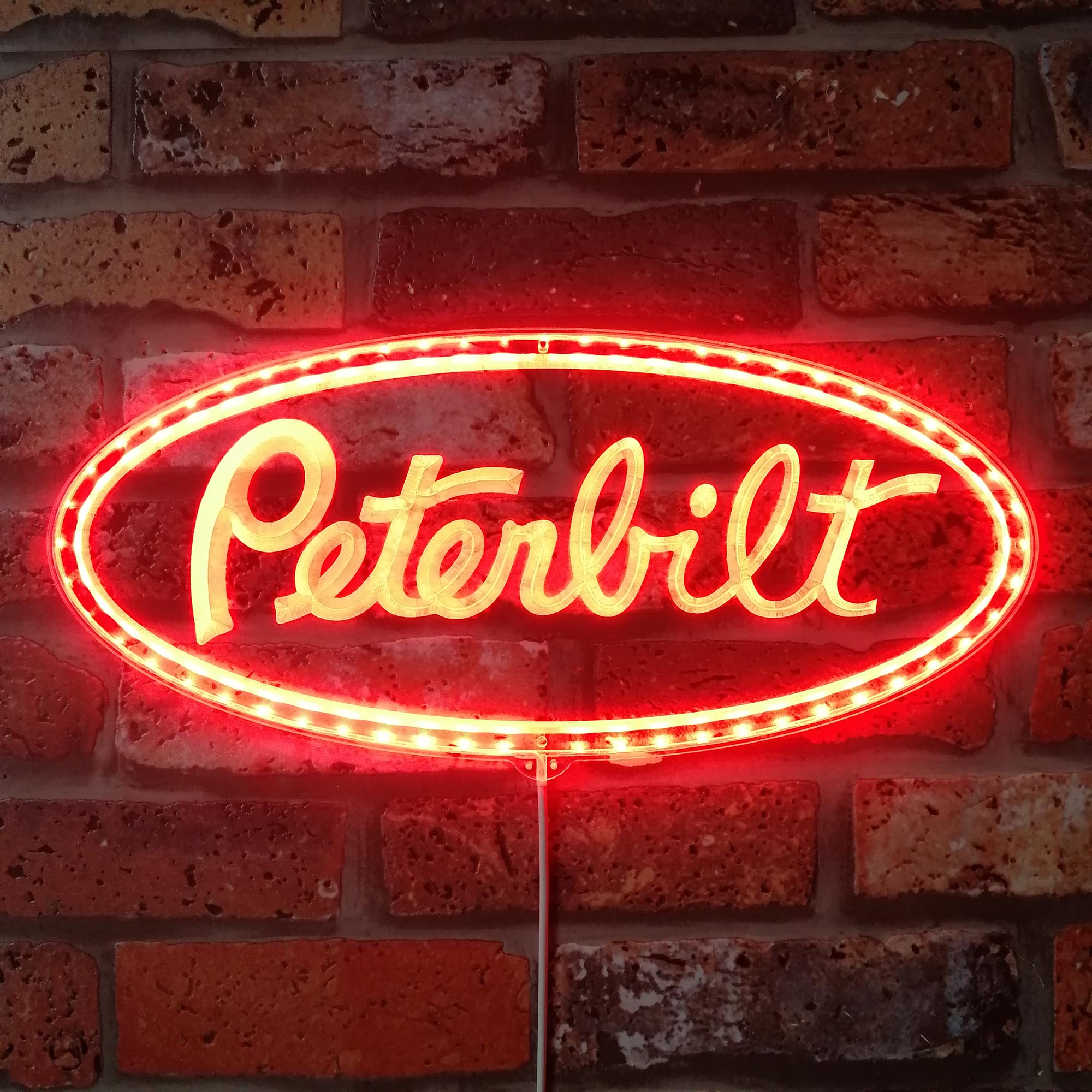 Peterbilt Dynamic RGB Edge Lit LED Sign